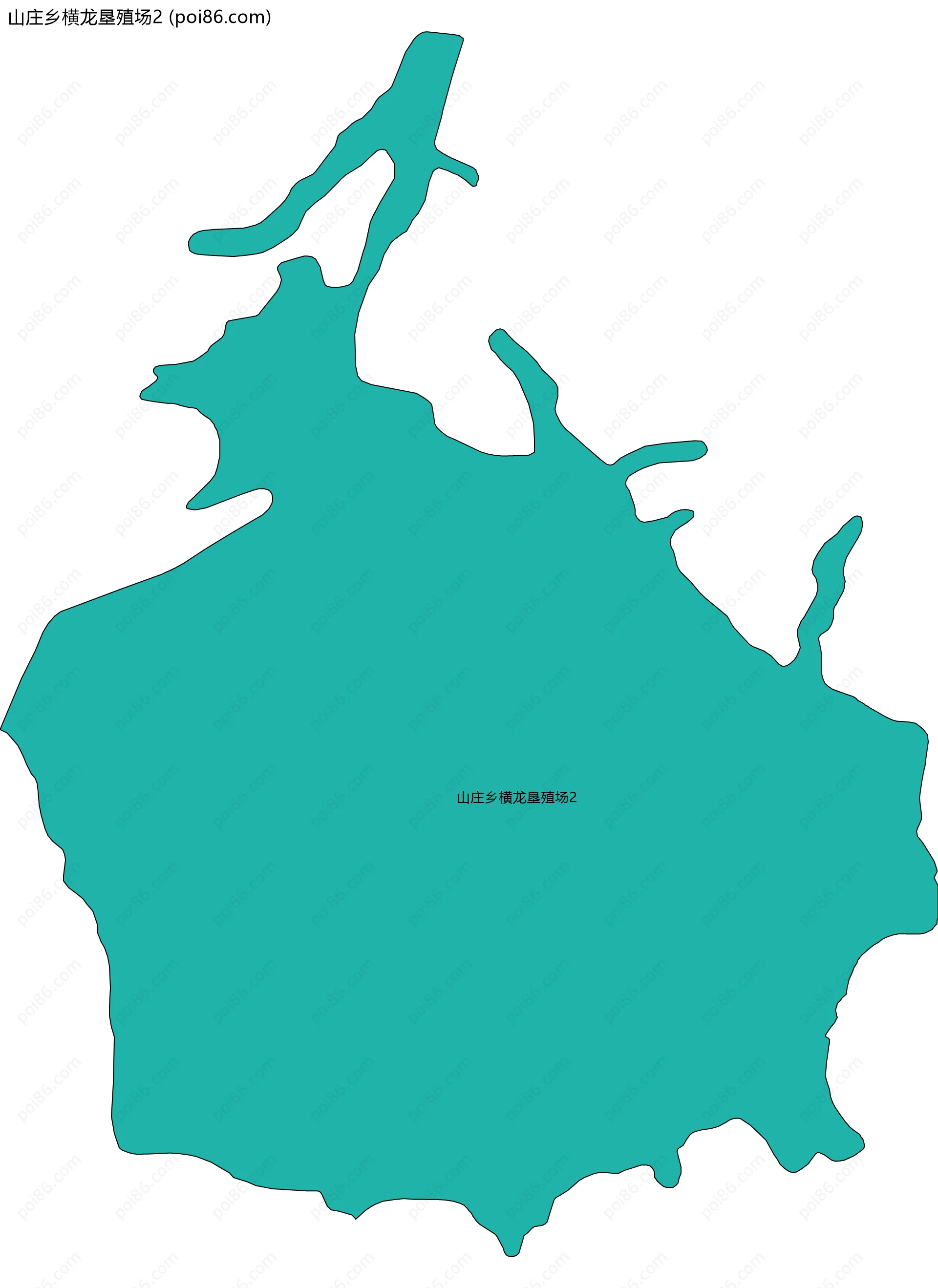 山庄乡横龙垦殖场2边界地图