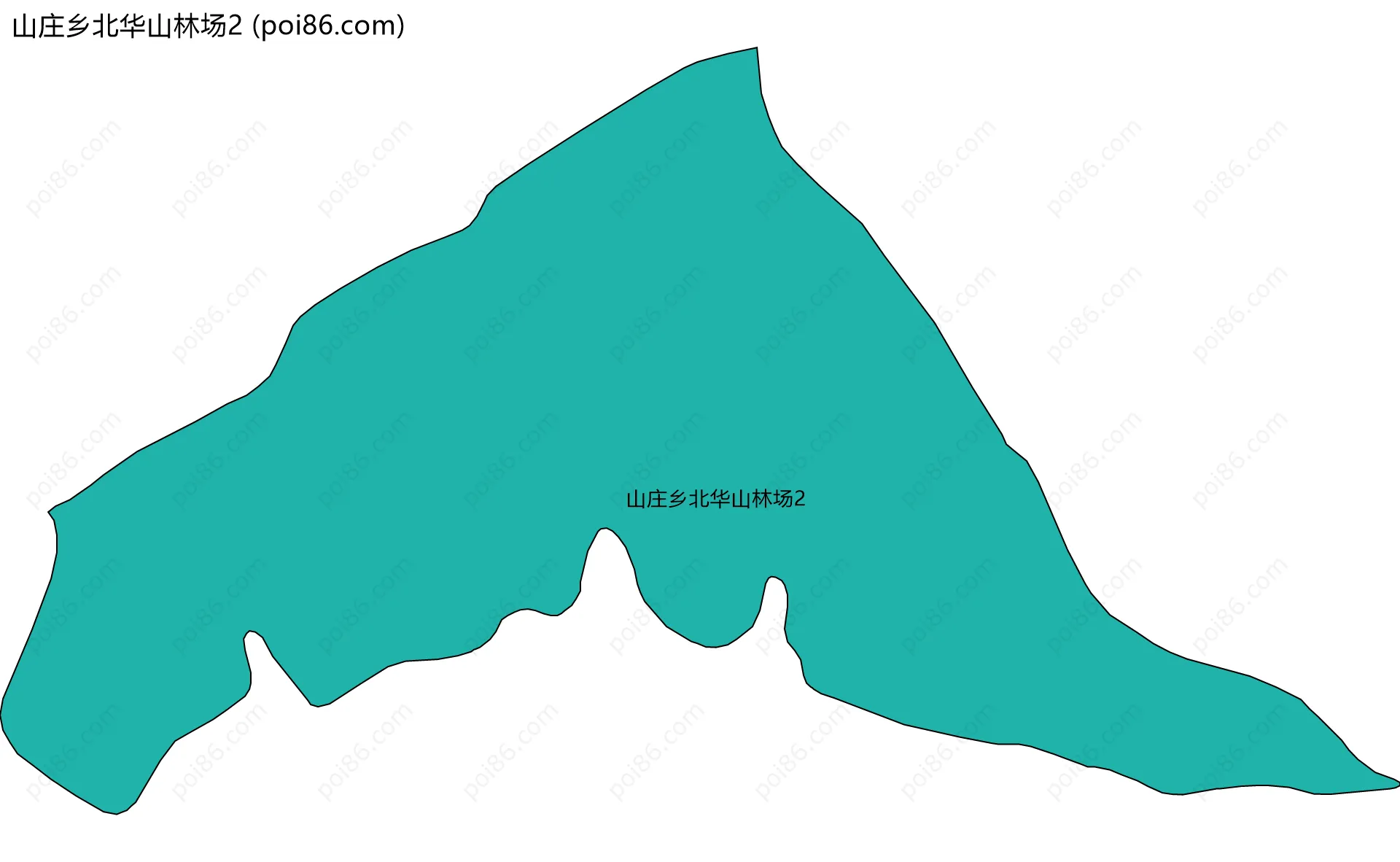 山庄乡北华山林场2边界地图