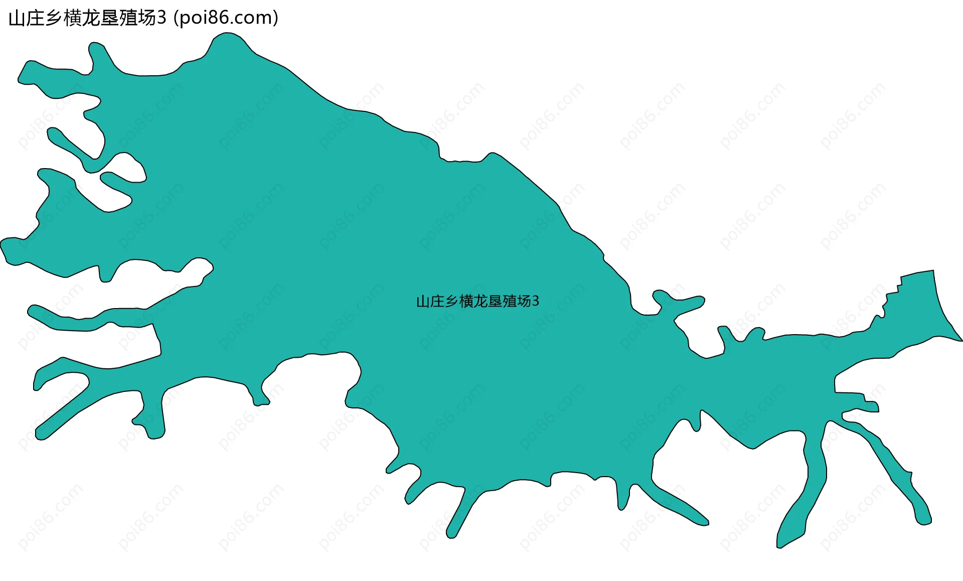 山庄乡横龙垦殖场3边界地图