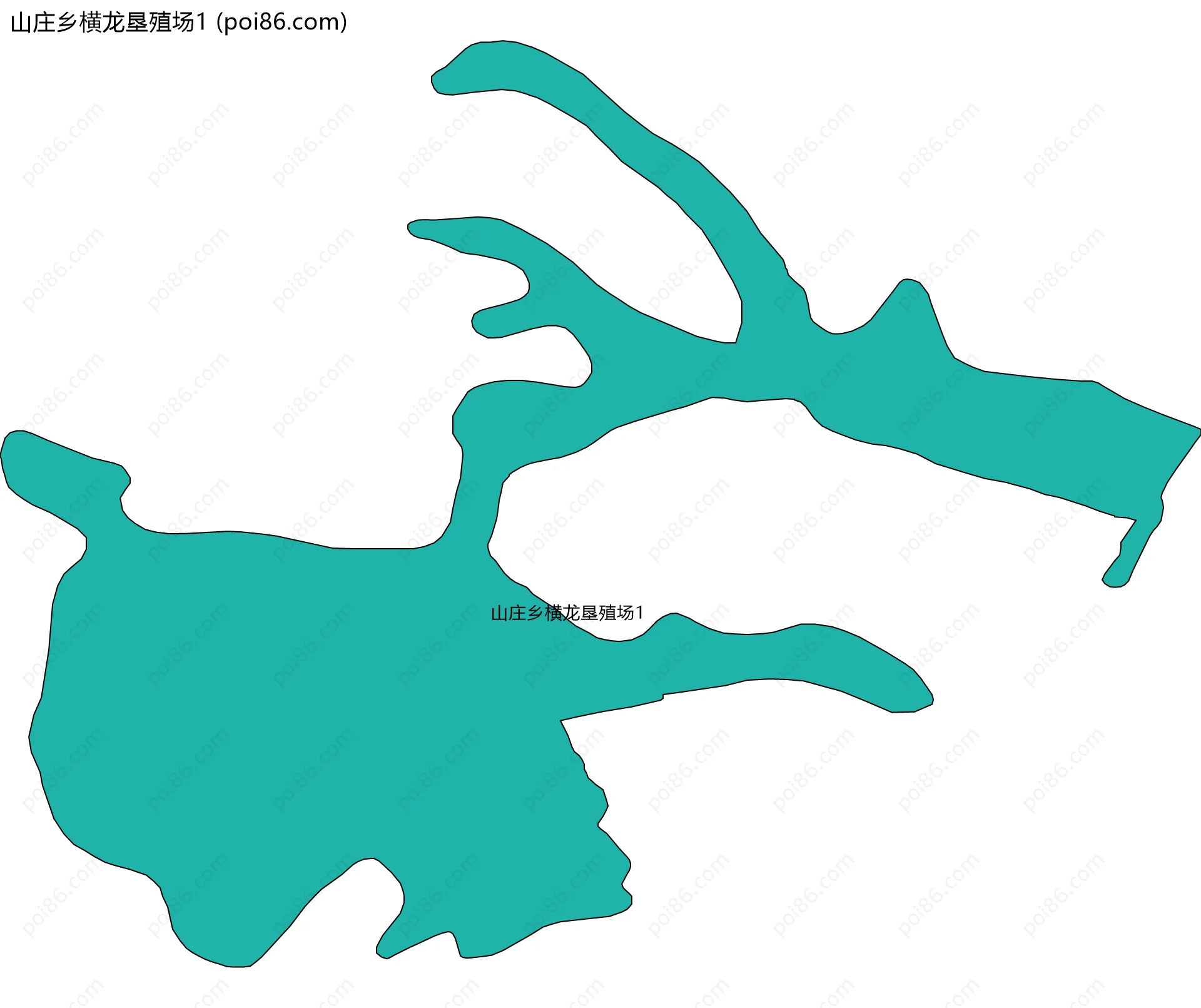 山庄乡横龙垦殖场1边界地图