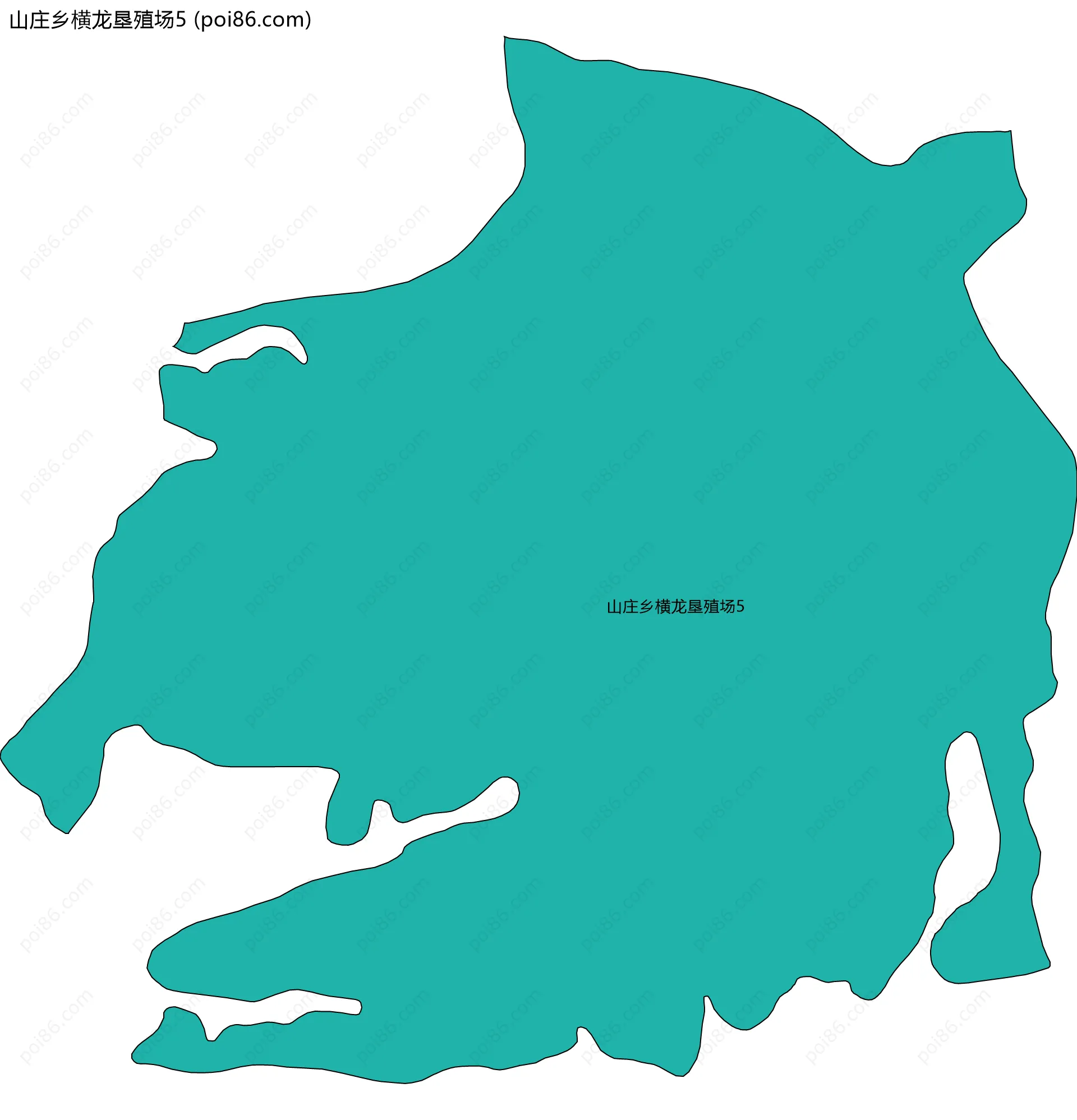 山庄乡横龙垦殖场5边界地图