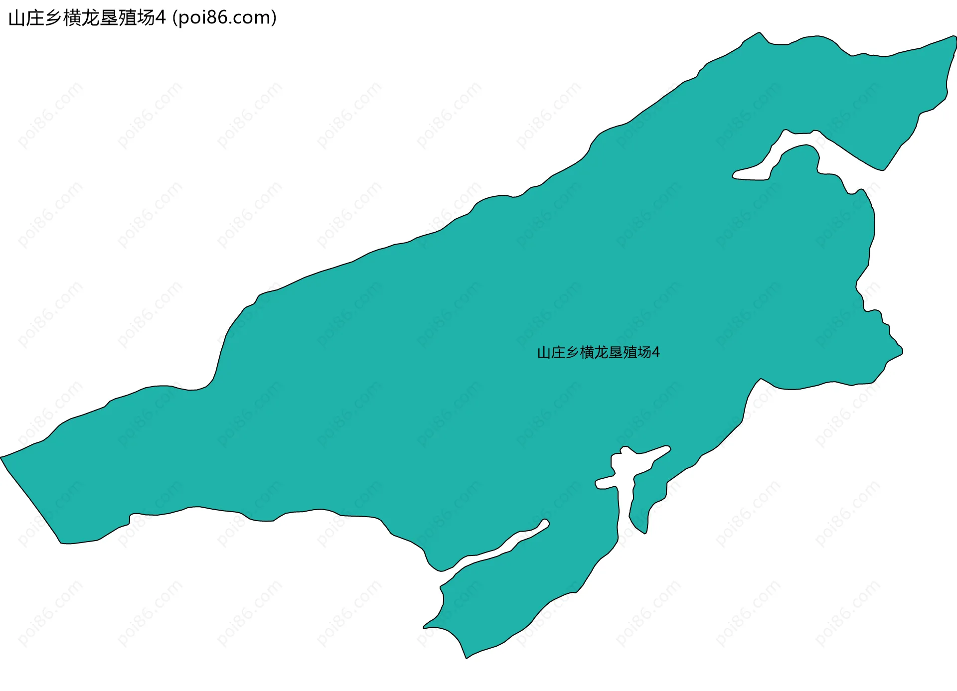 山庄乡横龙垦殖场4边界地图