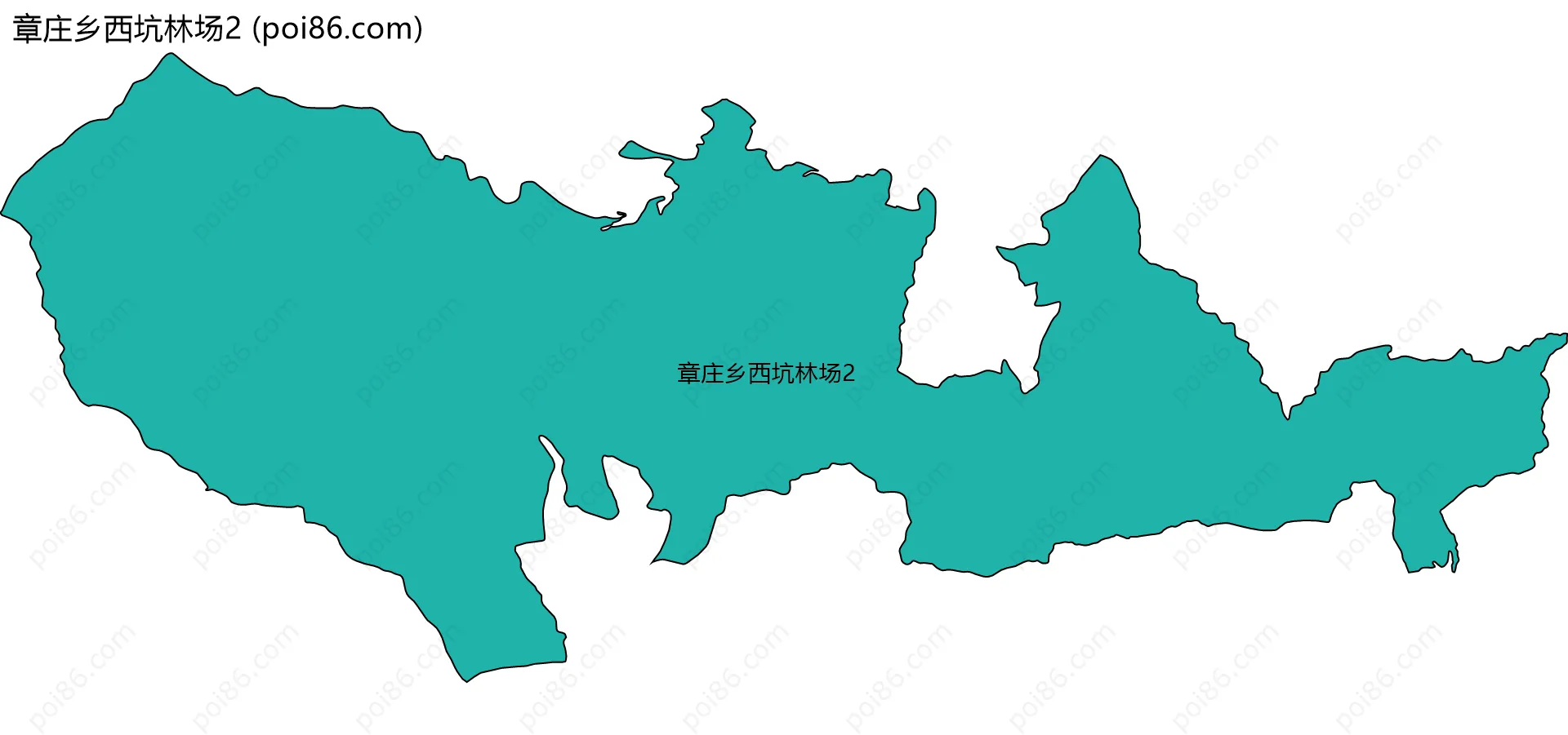 章庄乡西坑林场2边界地图
