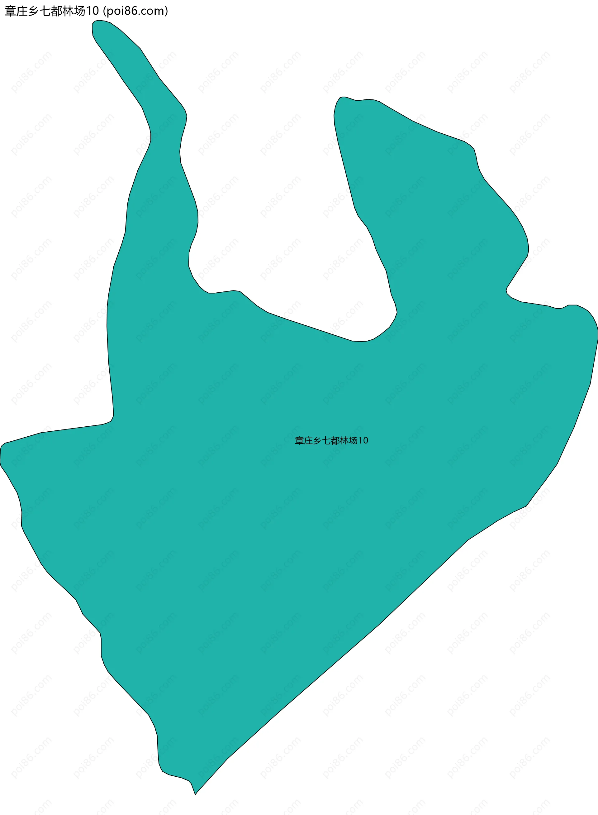 章庄乡七都林场10边界地图