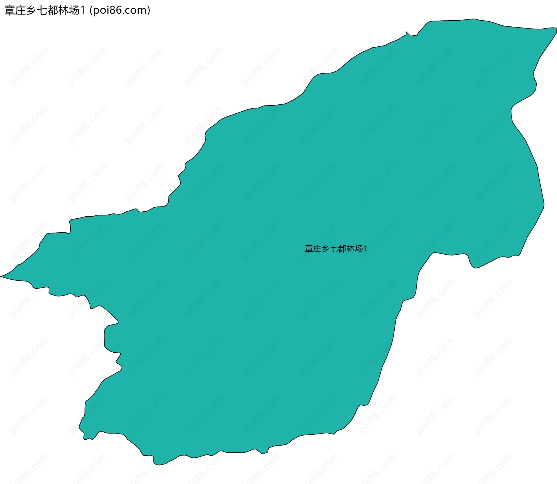 章庄乡七都林场1边界地图