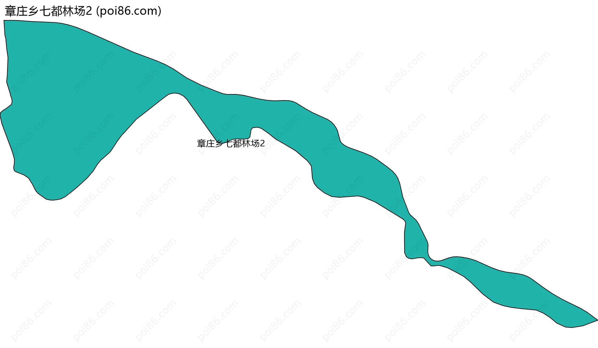 章庄乡七都林场2边界地图