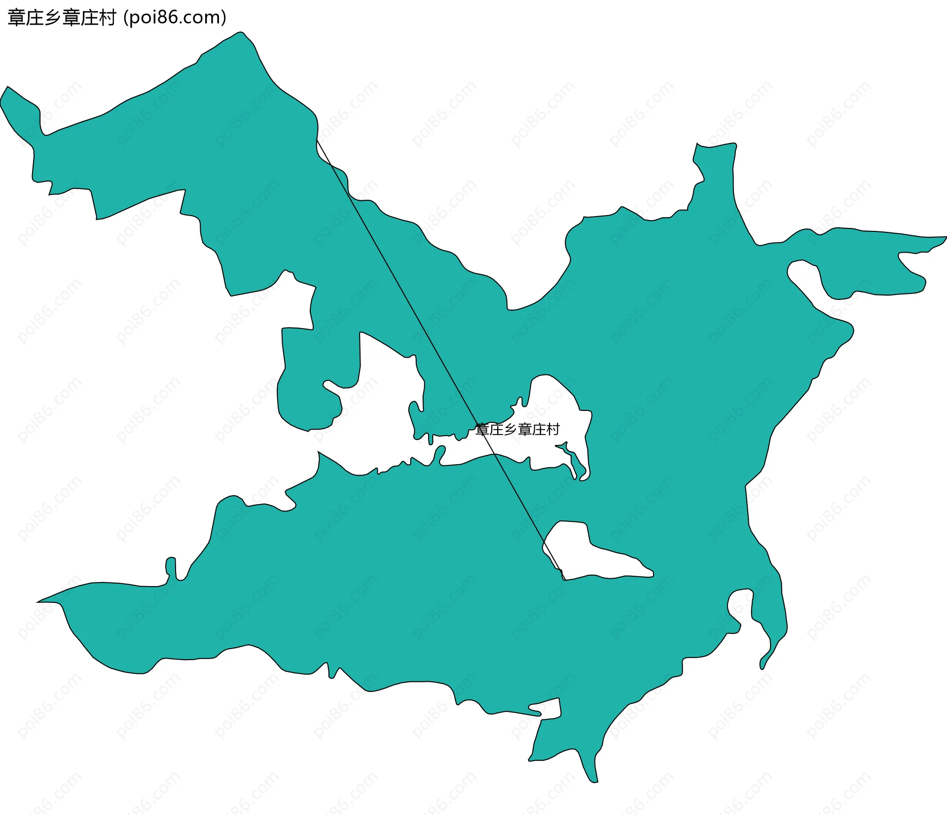 章庄乡章庄村边界地图