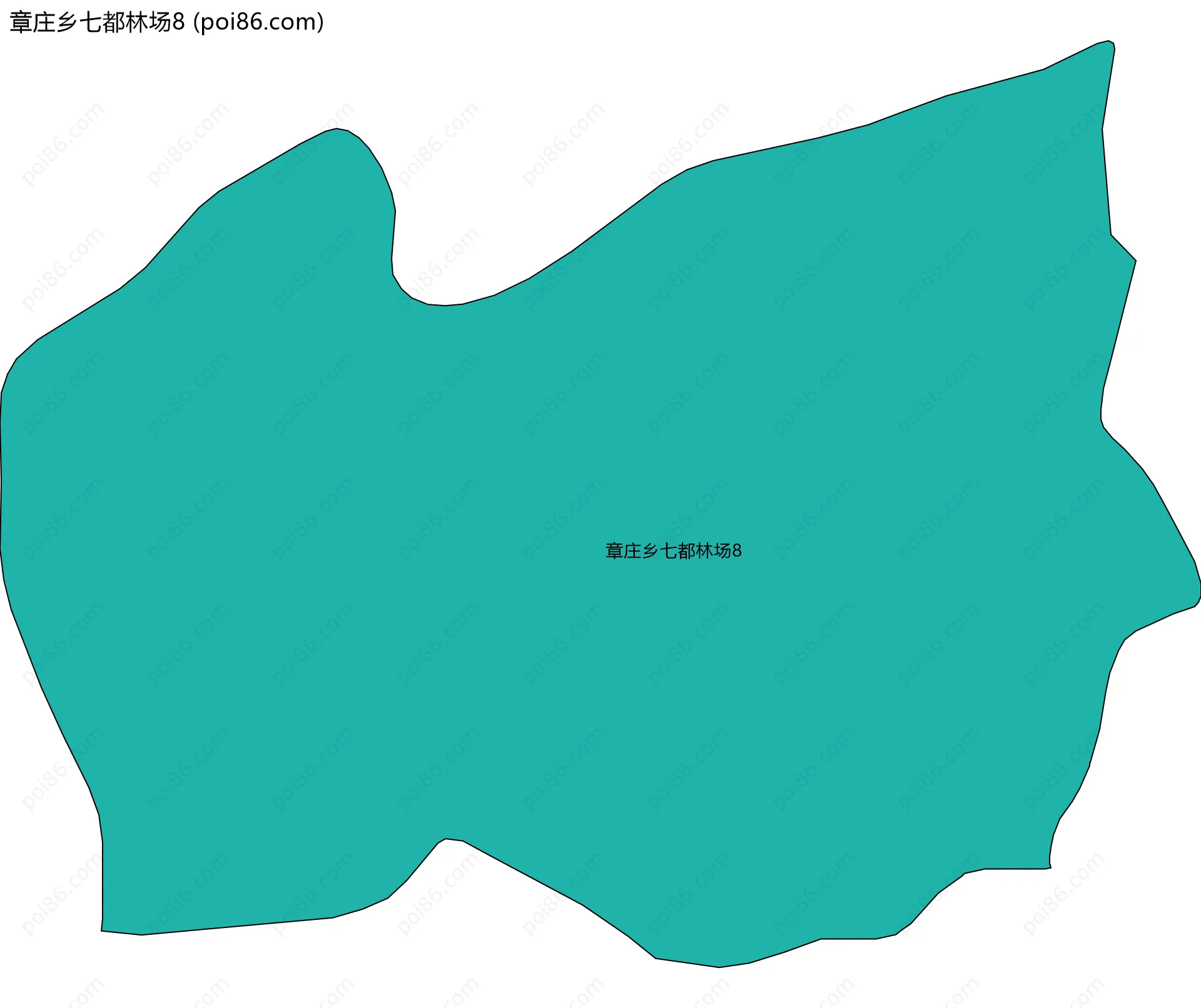 章庄乡七都林场8边界地图