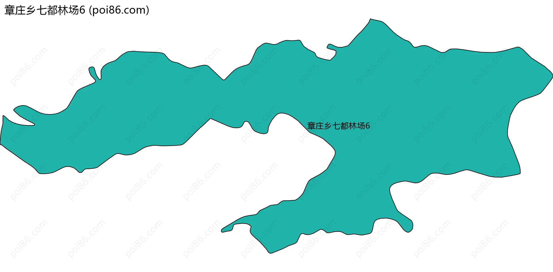 章庄乡七都林场6边界地图