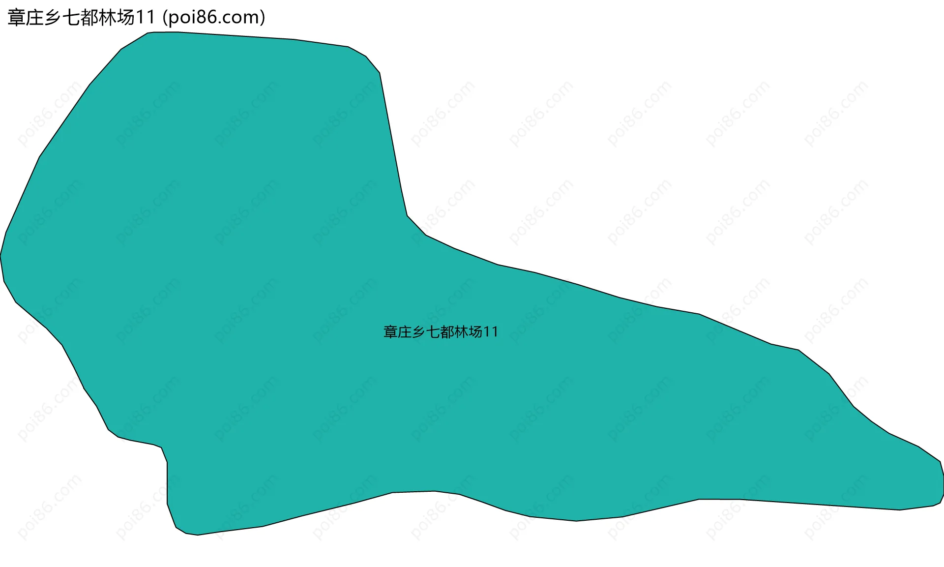 章庄乡七都林场11边界地图