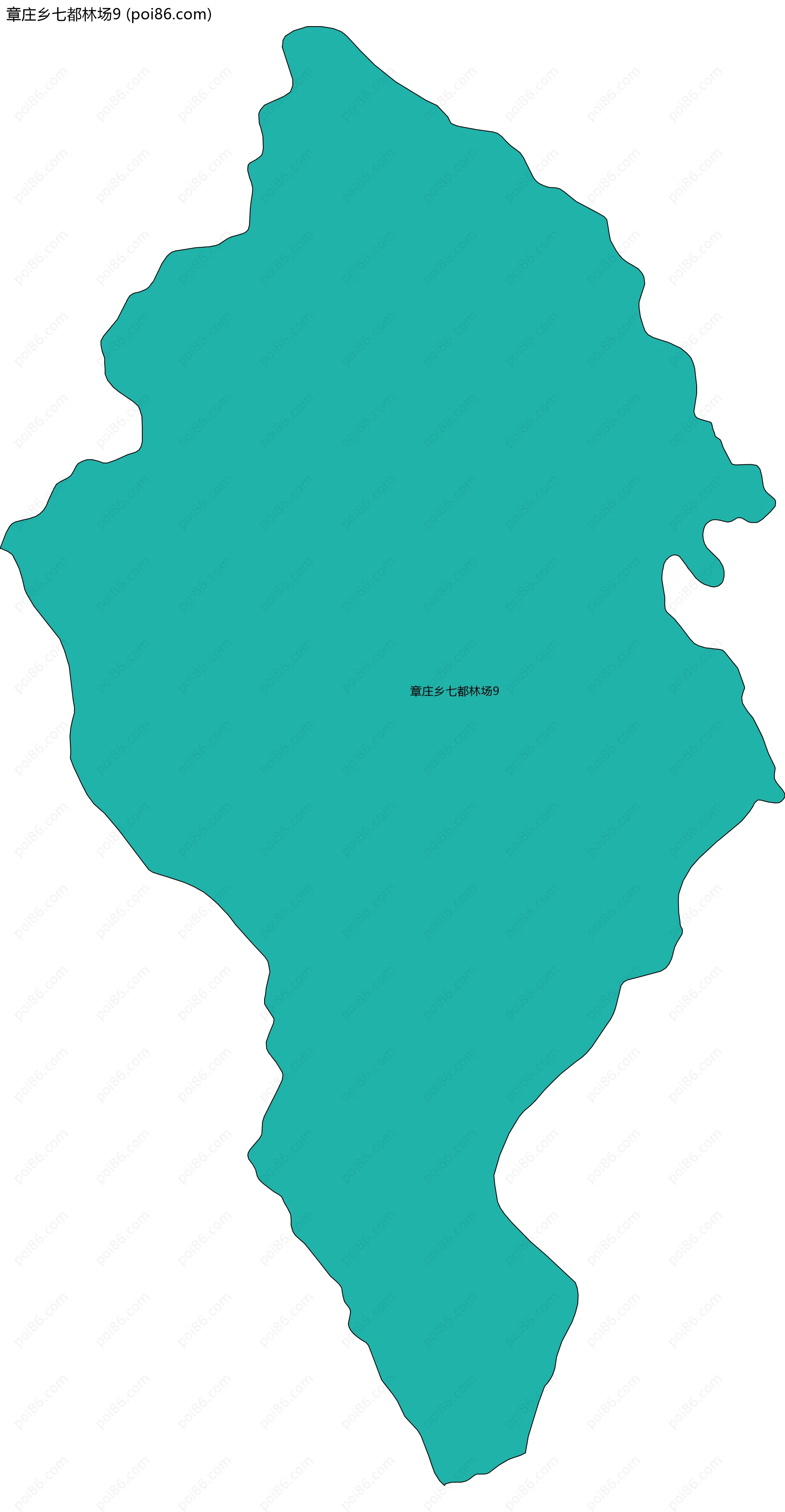 章庄乡七都林场9边界地图