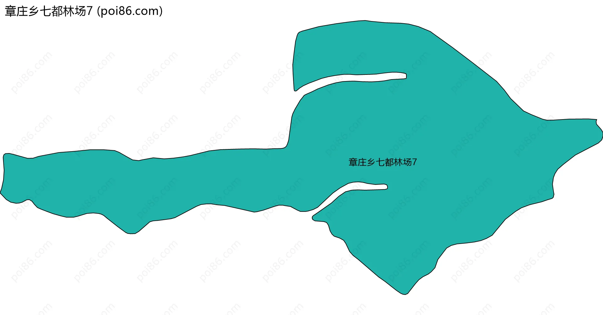 章庄乡七都林场7边界地图