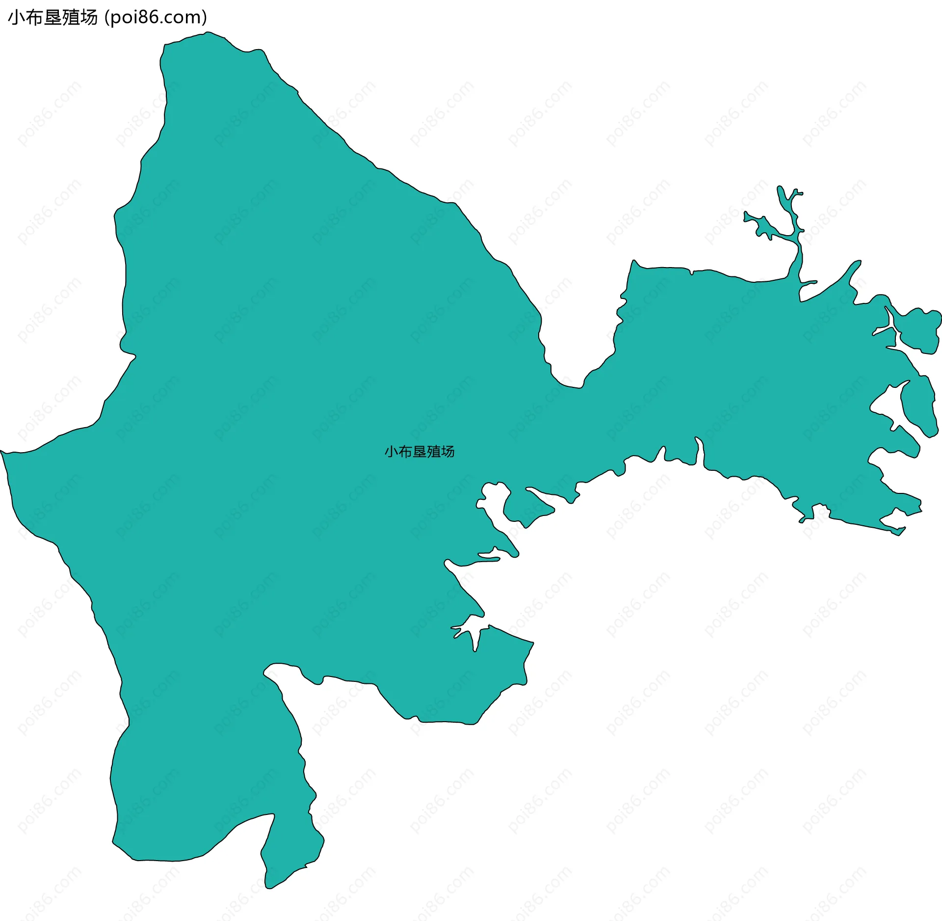 小布垦殖场边界地图