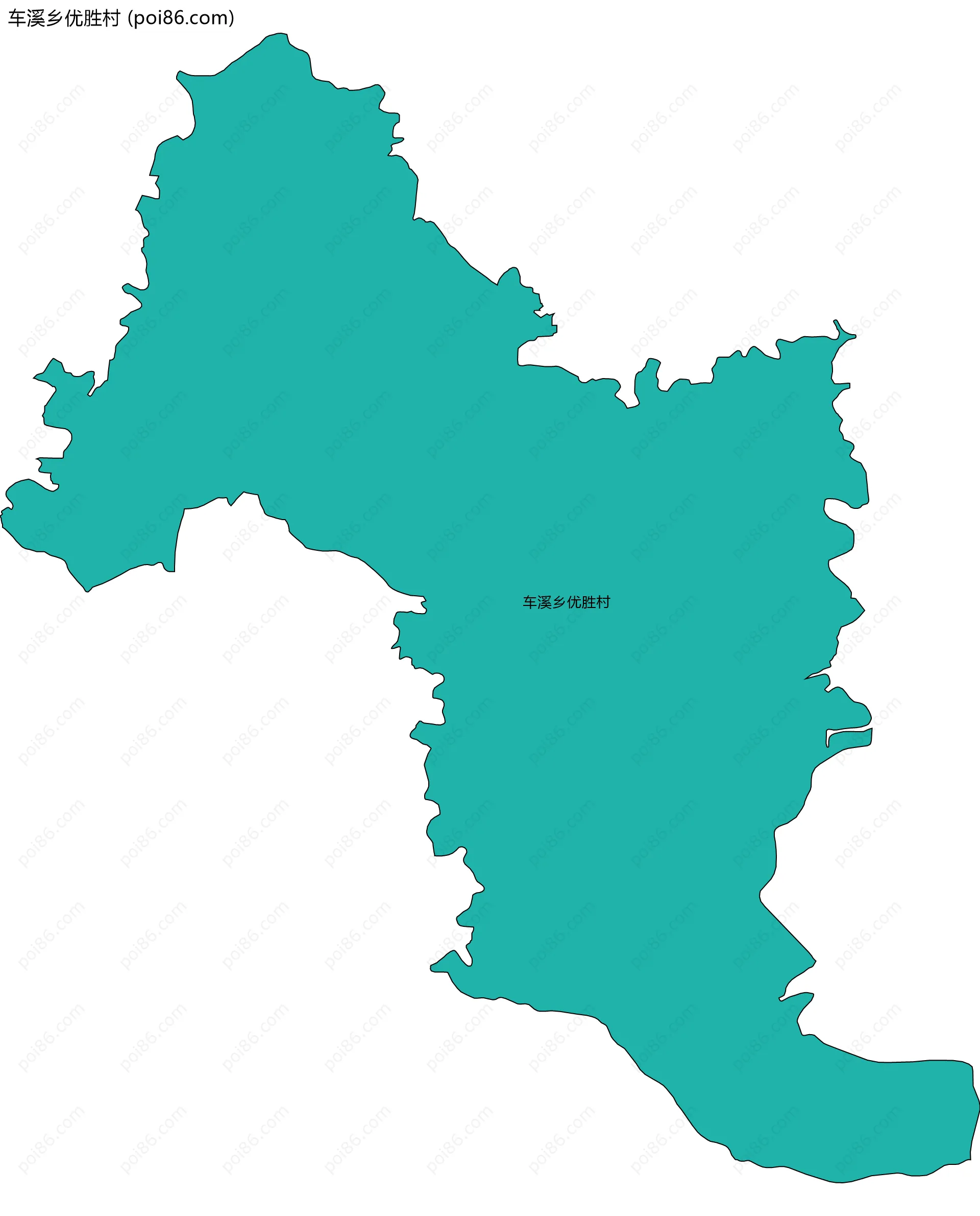 车溪乡优胜村边界地图