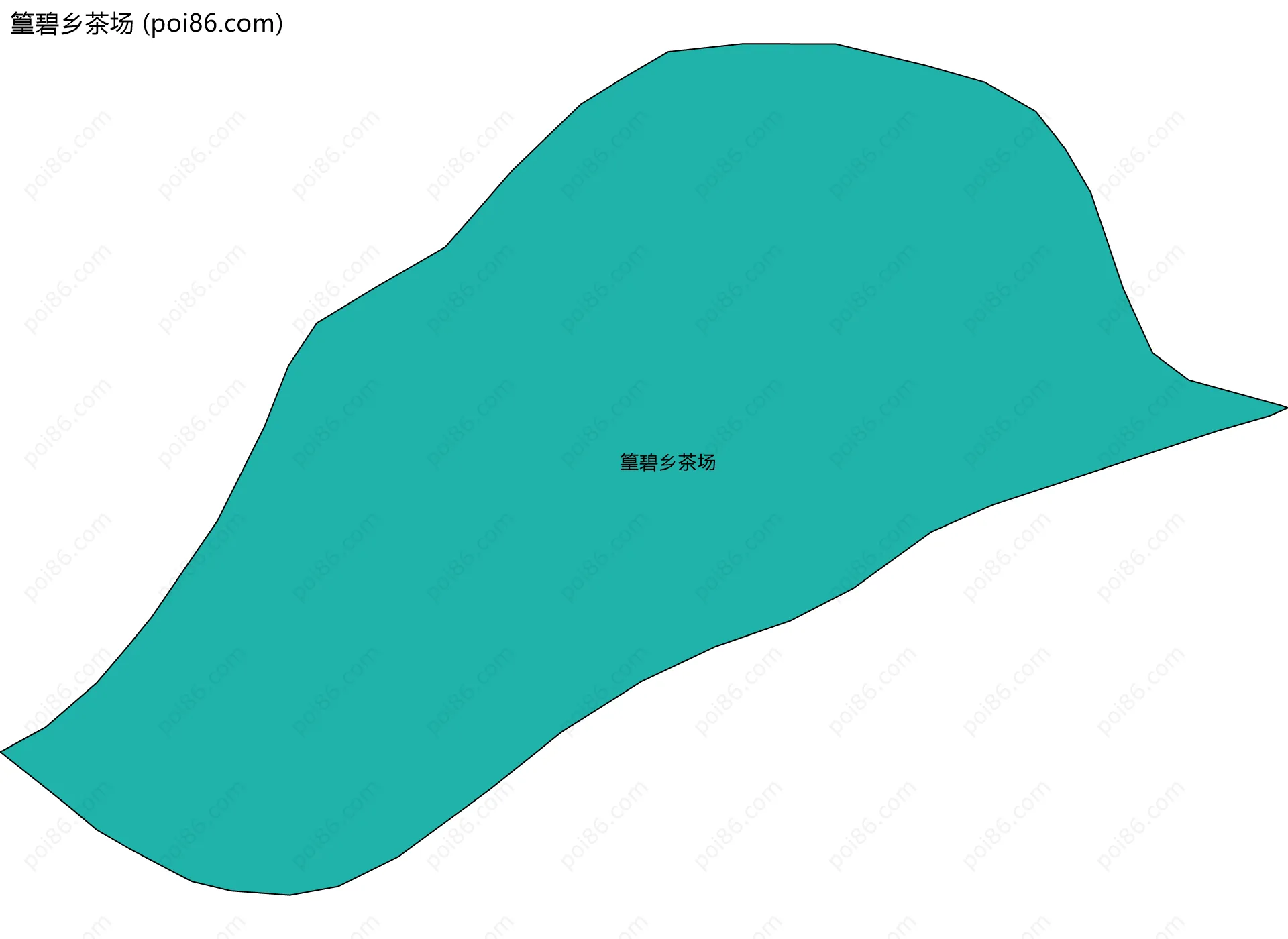 篁碧乡茶场边界地图