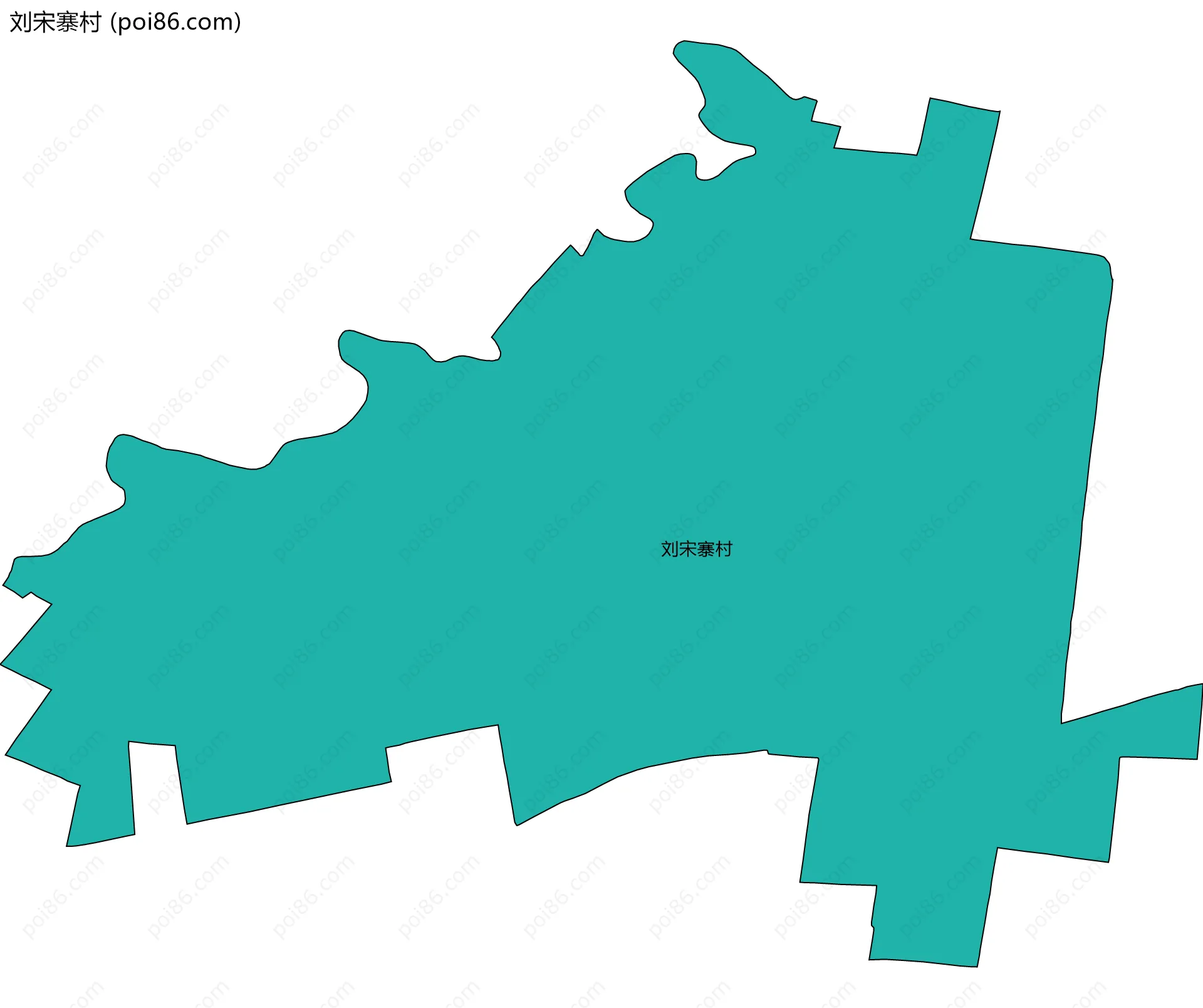 刘宋寨村边界地图