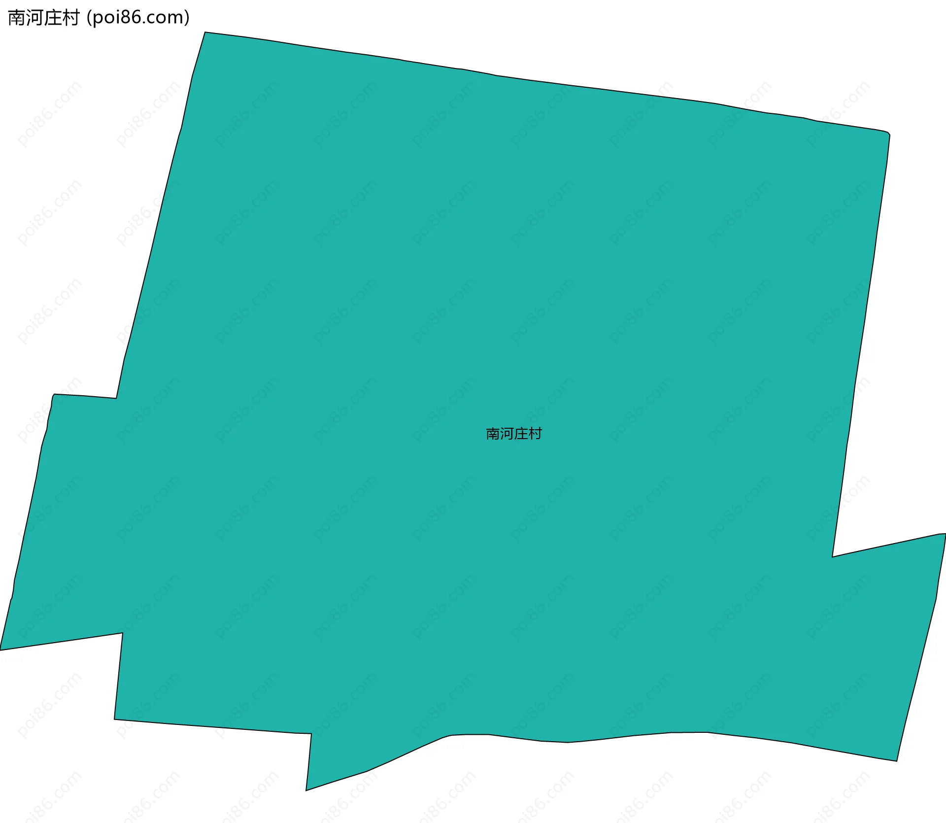 南河庄村边界地图