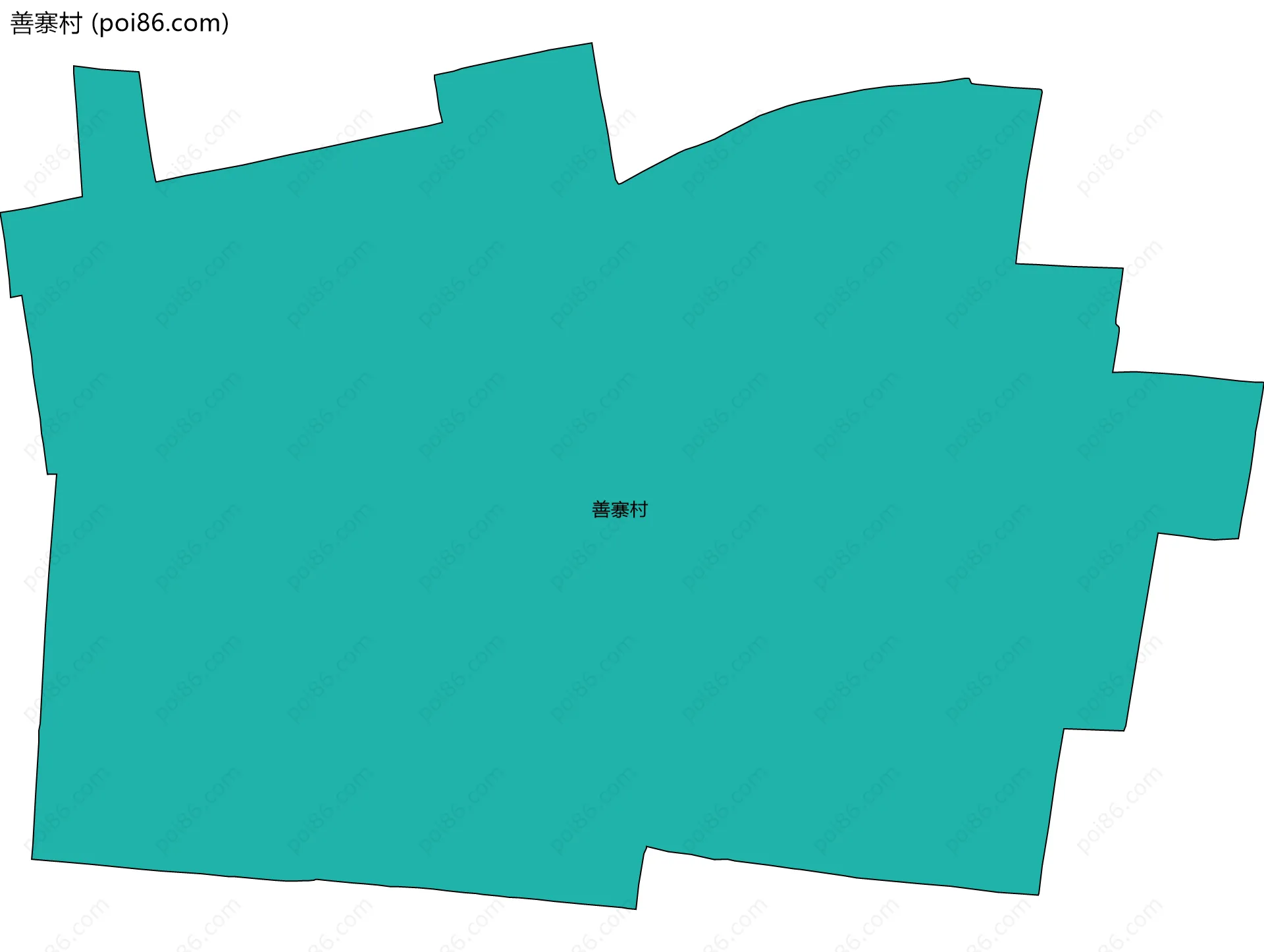 善寨村边界地图