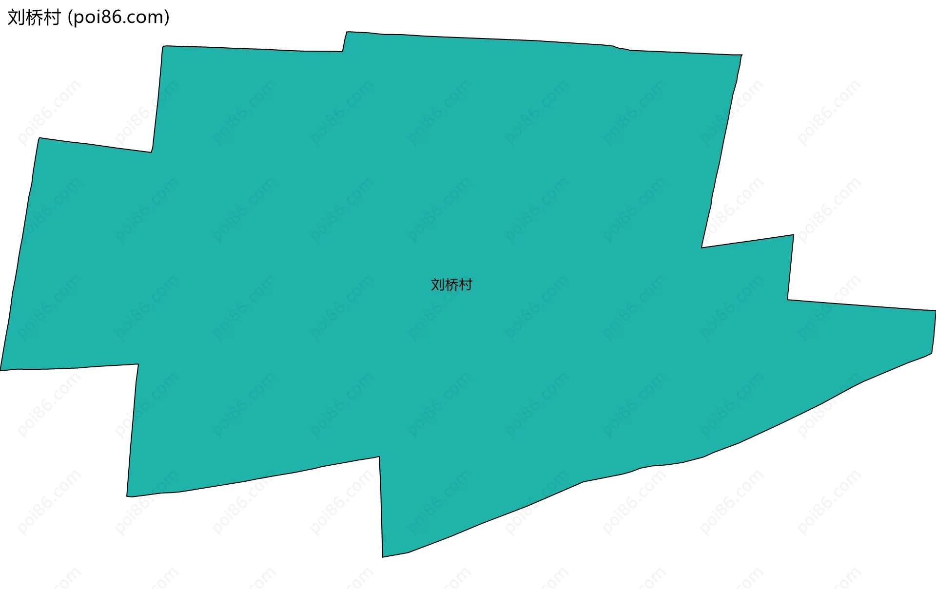 刘桥村边界地图