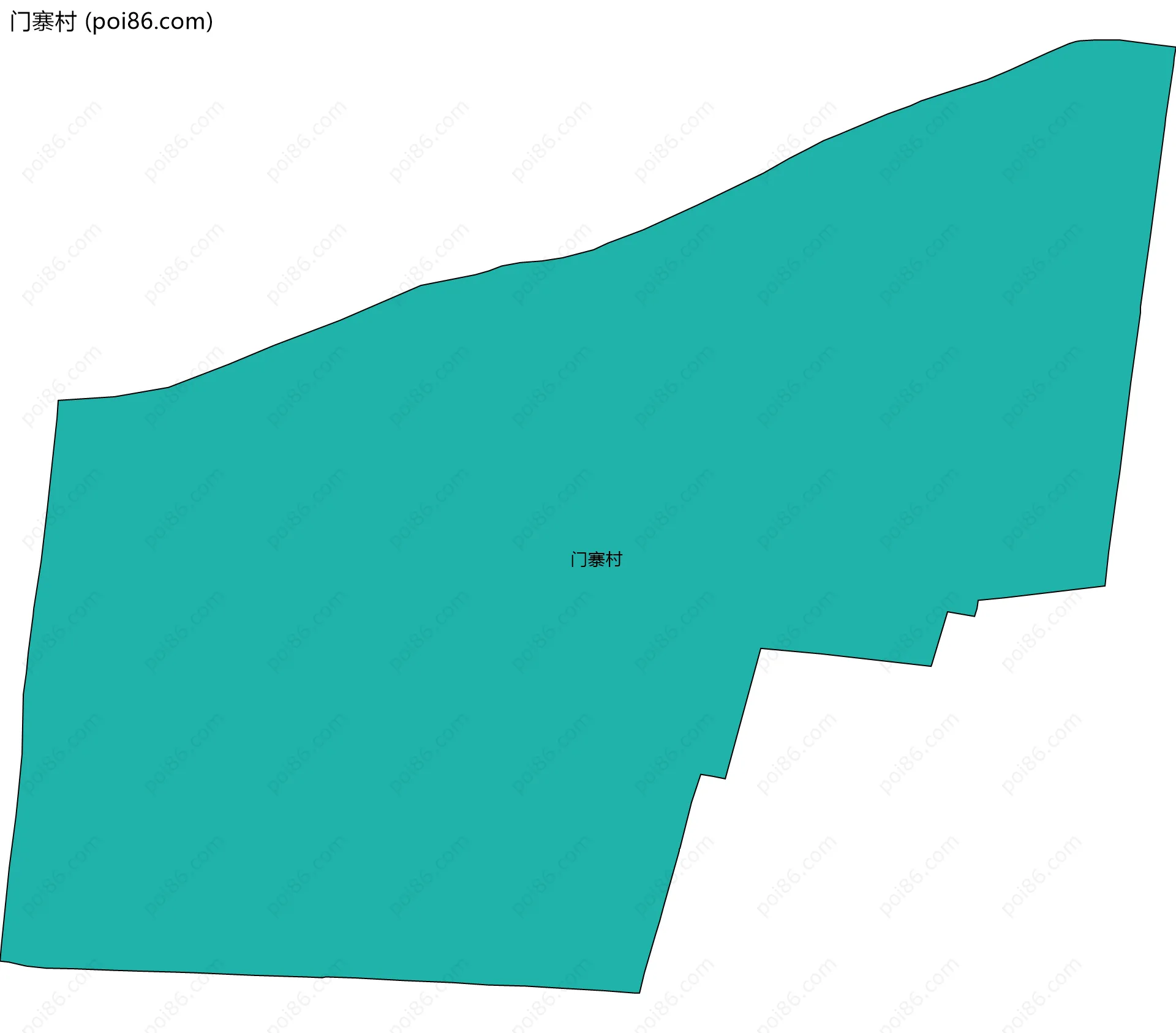 门寨村边界地图