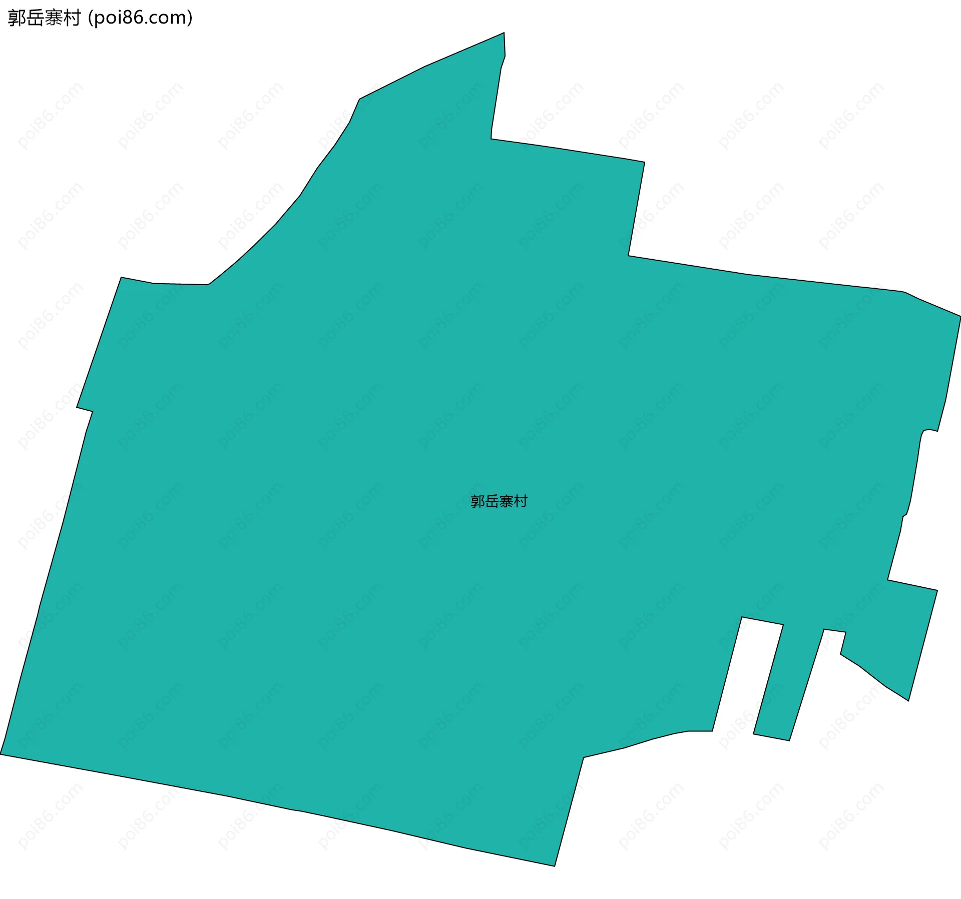 郭岳寨村边界地图