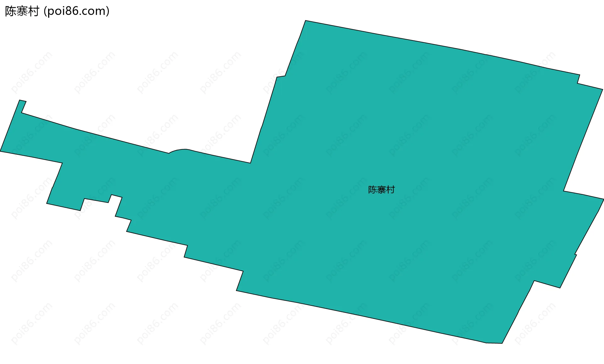 陈寨村边界地图