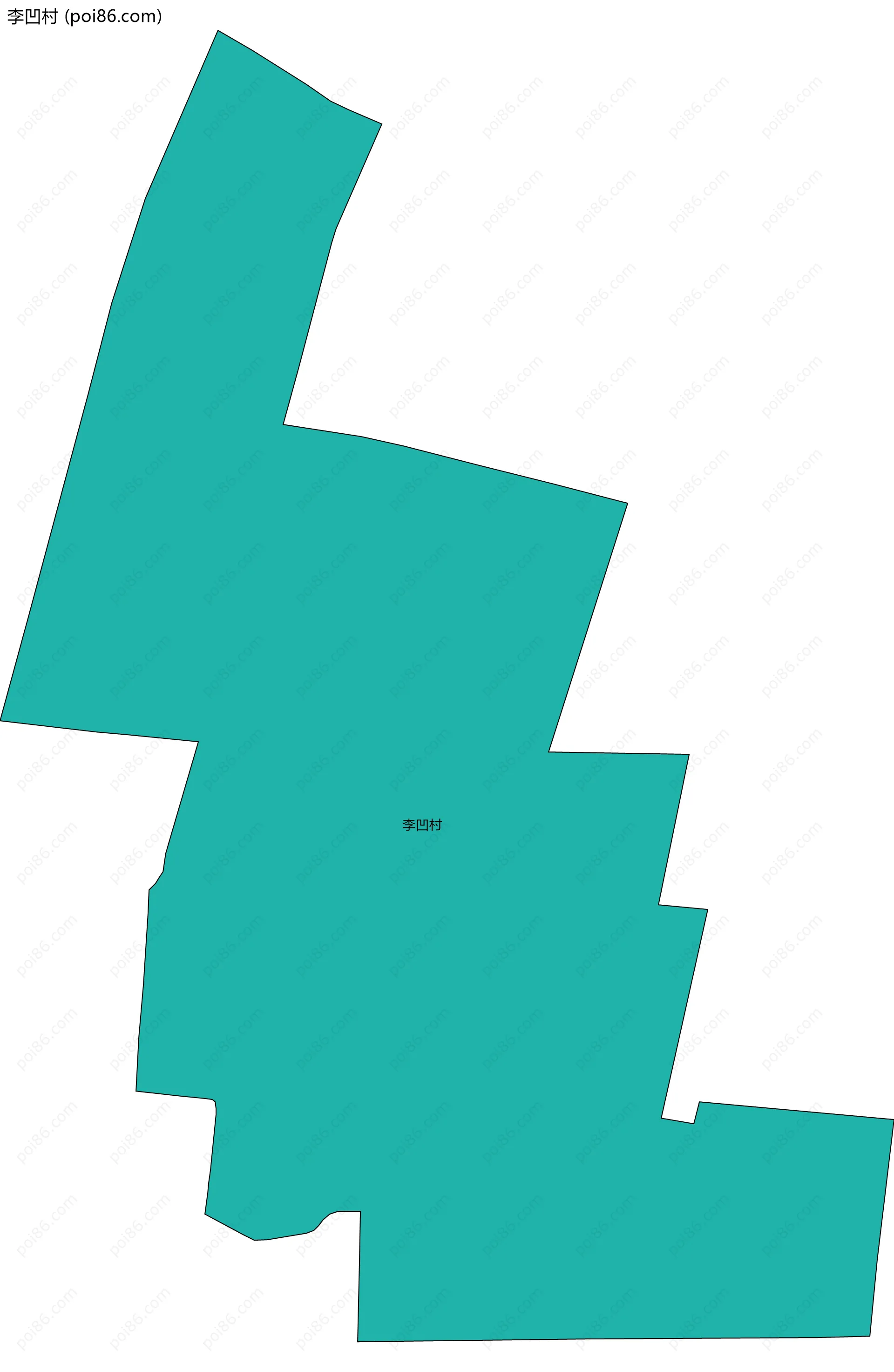 李凹村边界地图