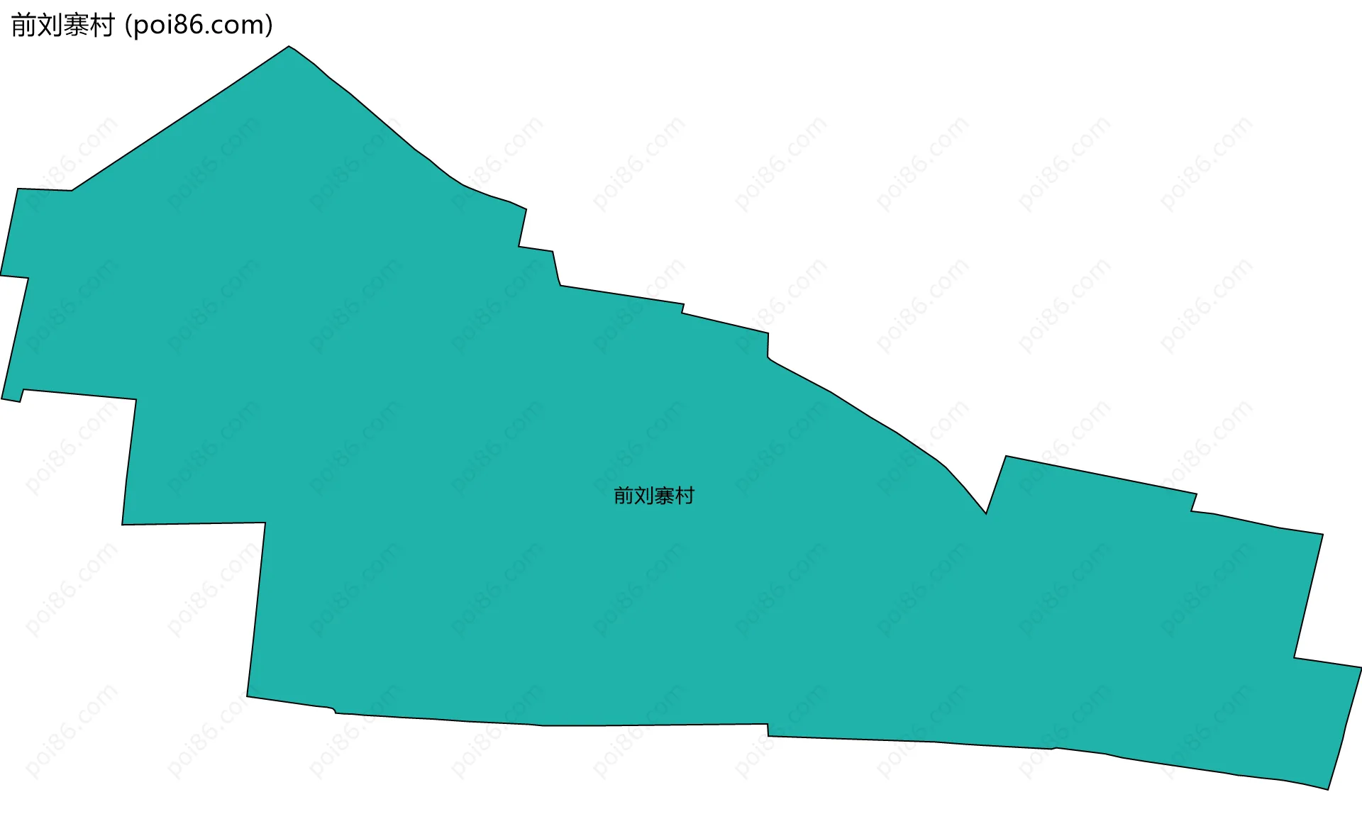 前刘寨村边界地图