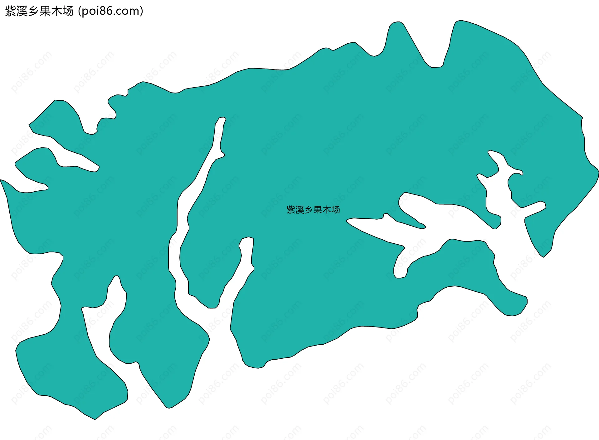 紫溪乡果木场边界地图