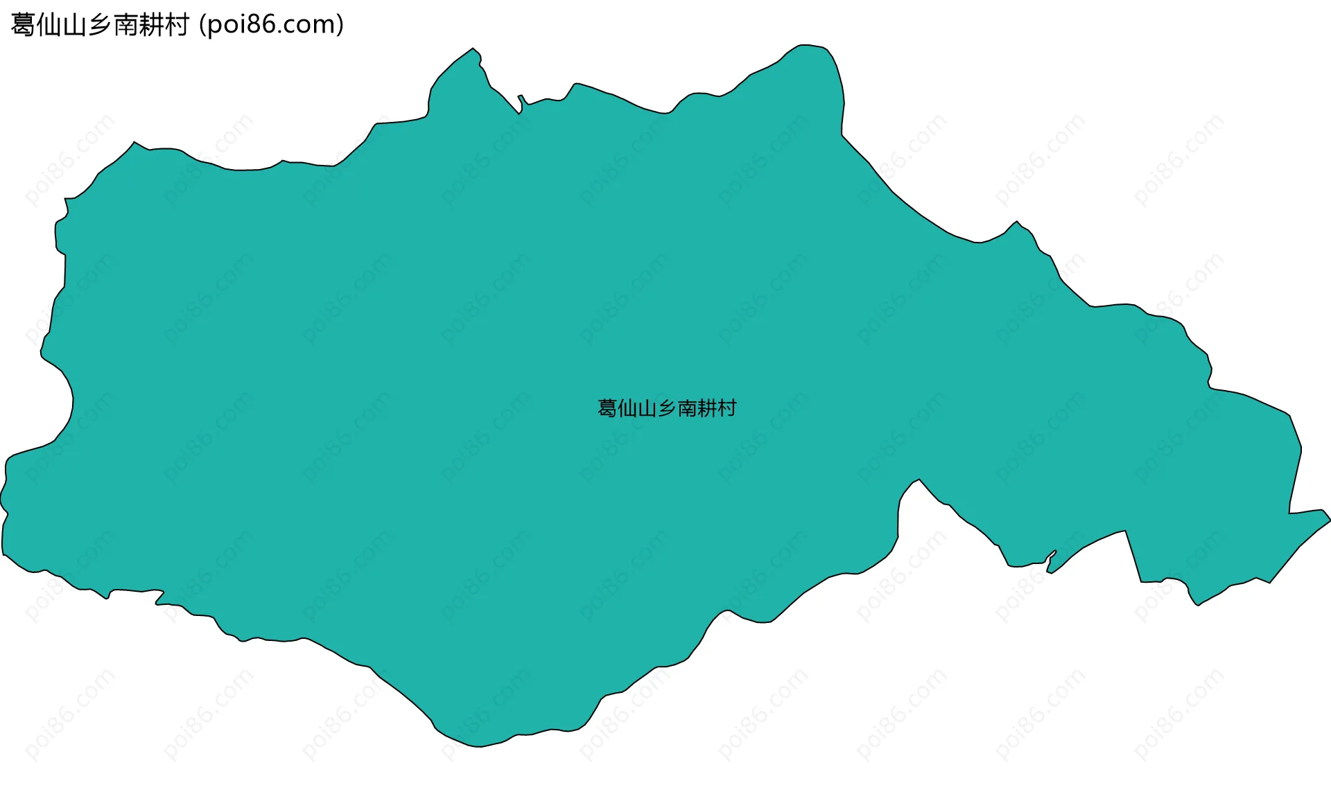 葛仙山乡南耕村边界地图