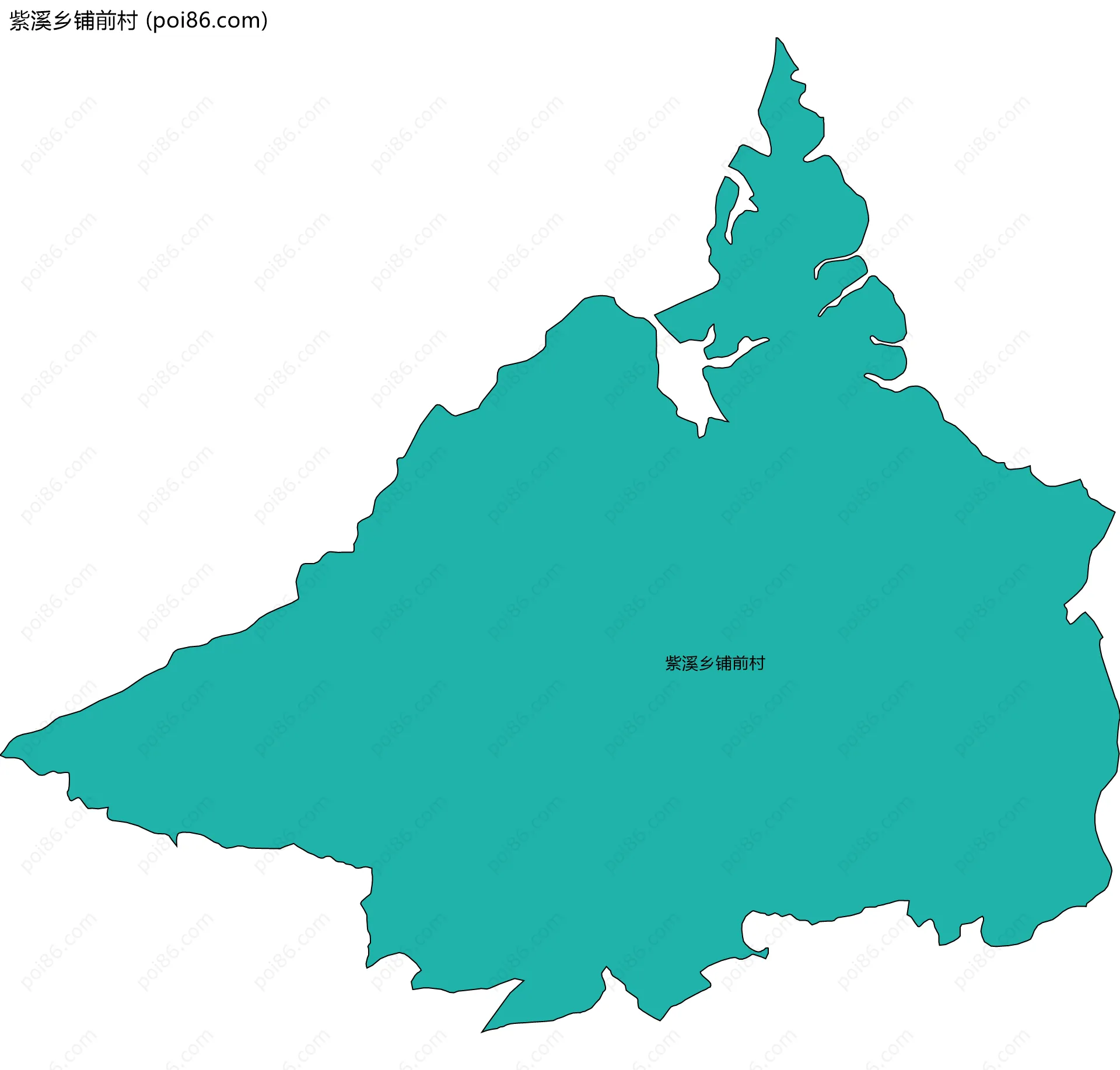 紫溪乡铺前村边界地图