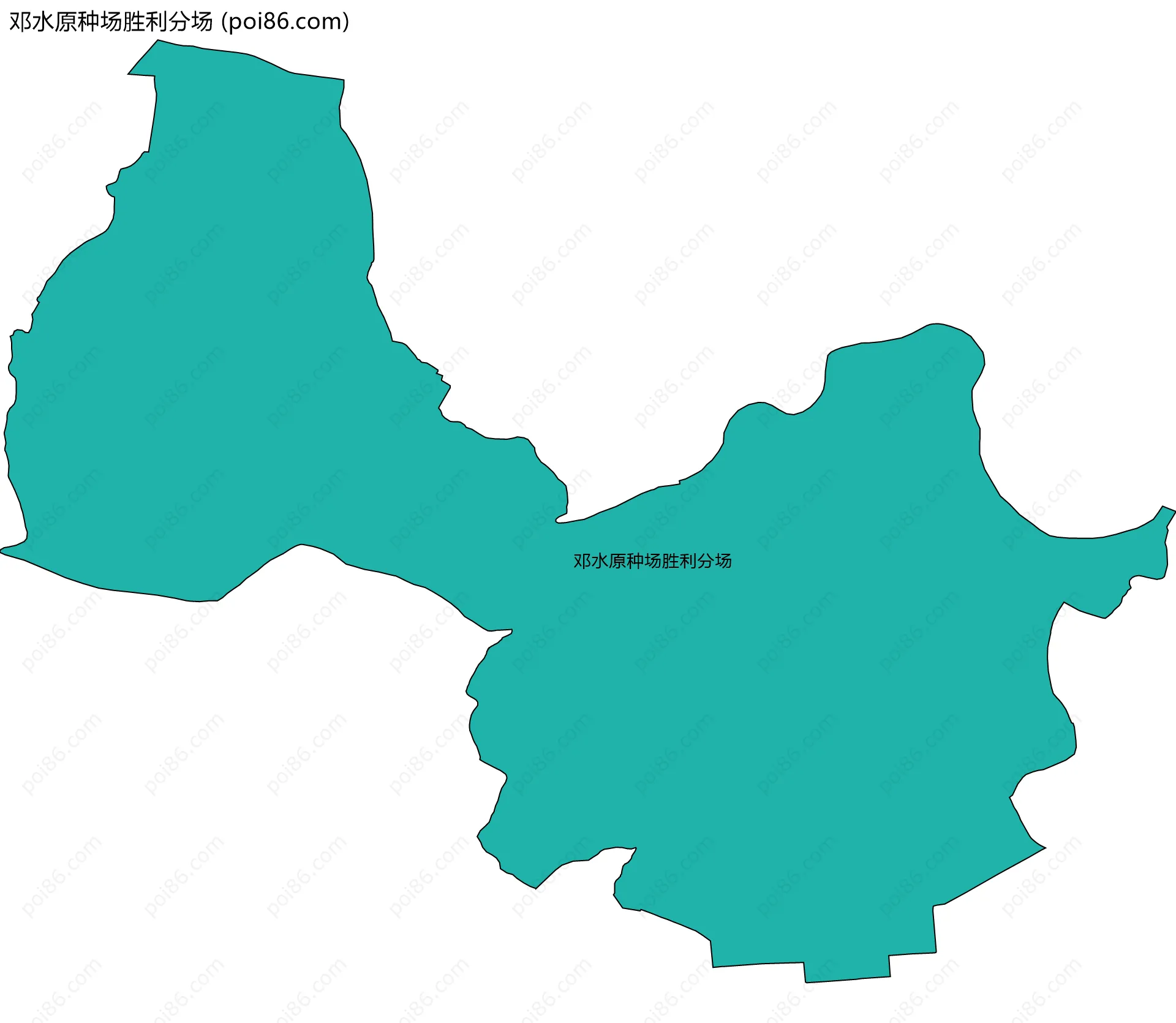 邓水原种场胜利分场边界地图
