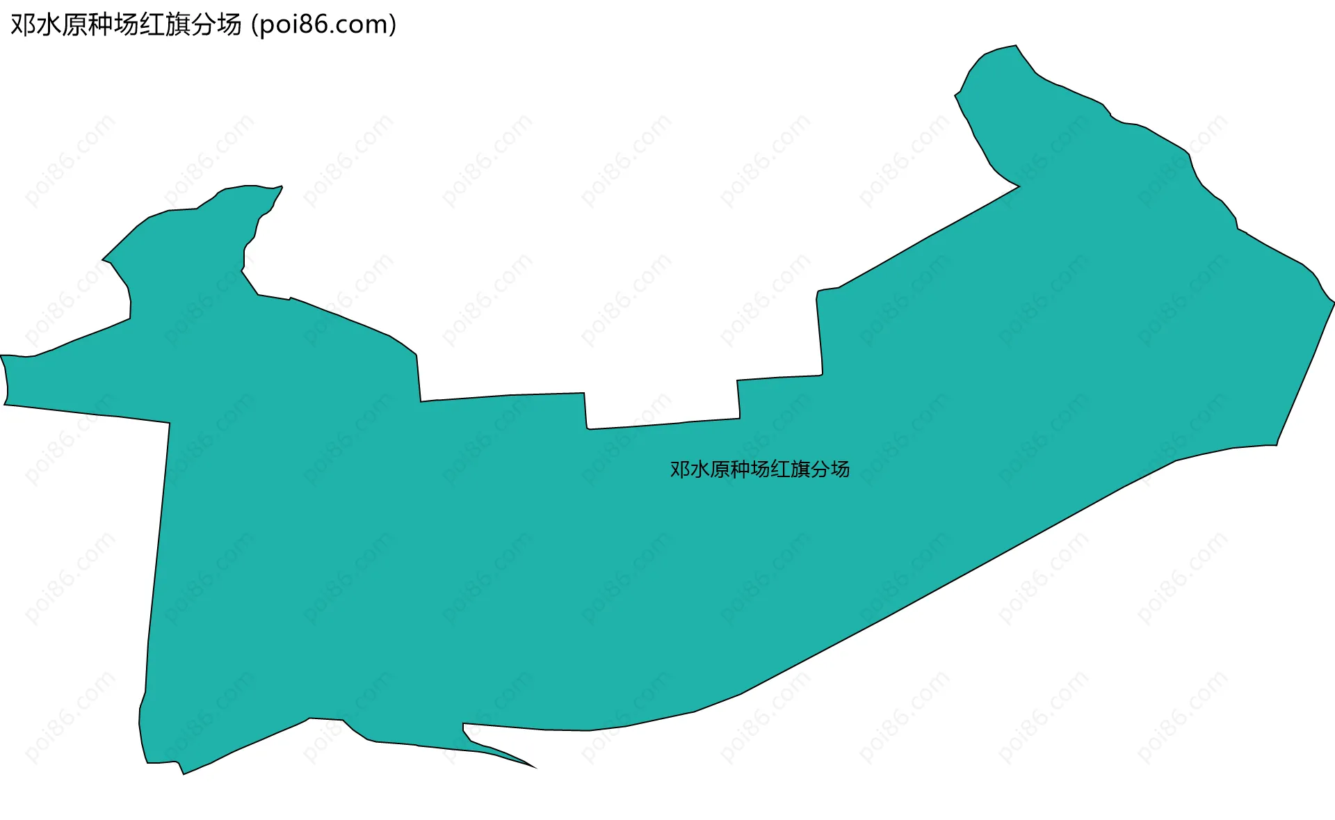 邓水原种场红旗分场边界地图