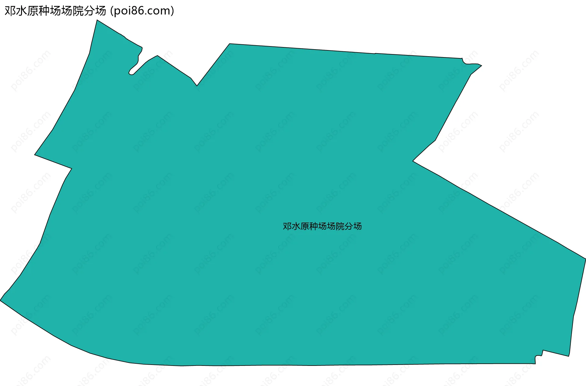 邓水原种场场院分场边界地图