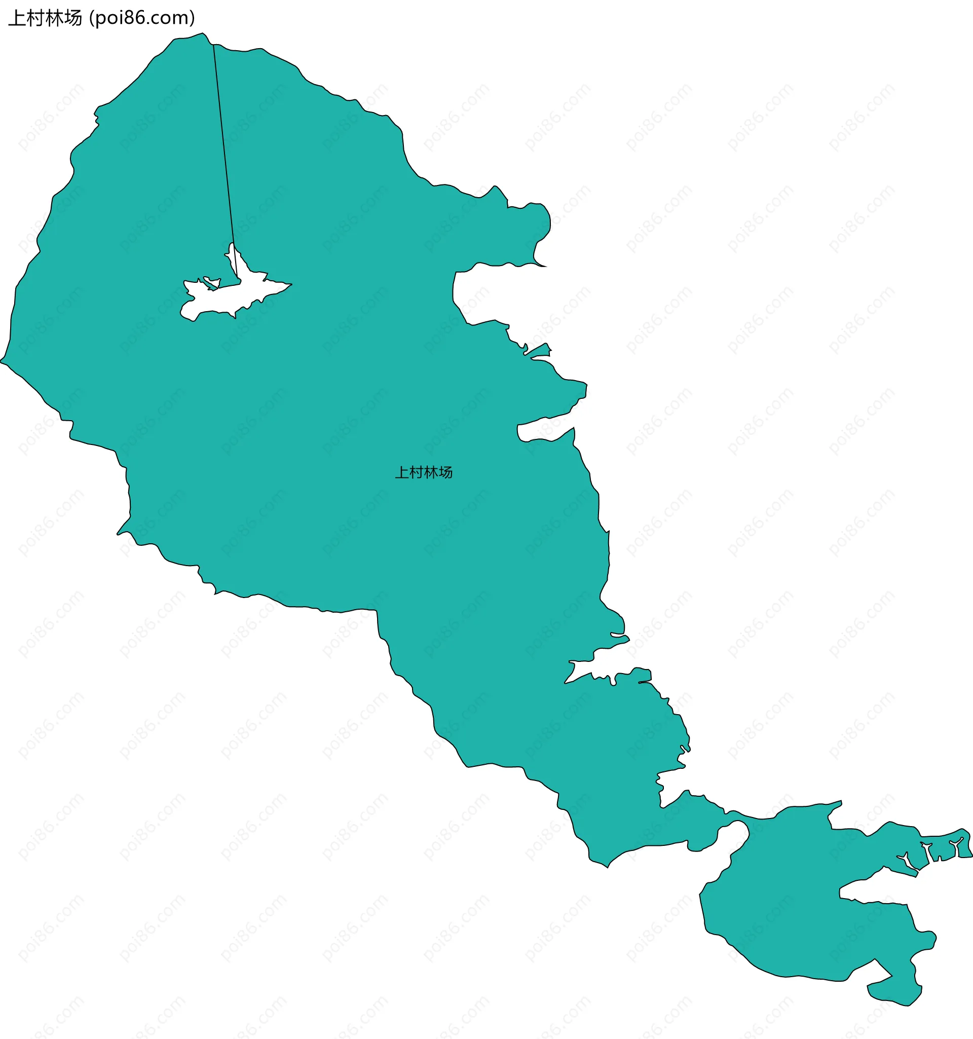 上村林场边界地图