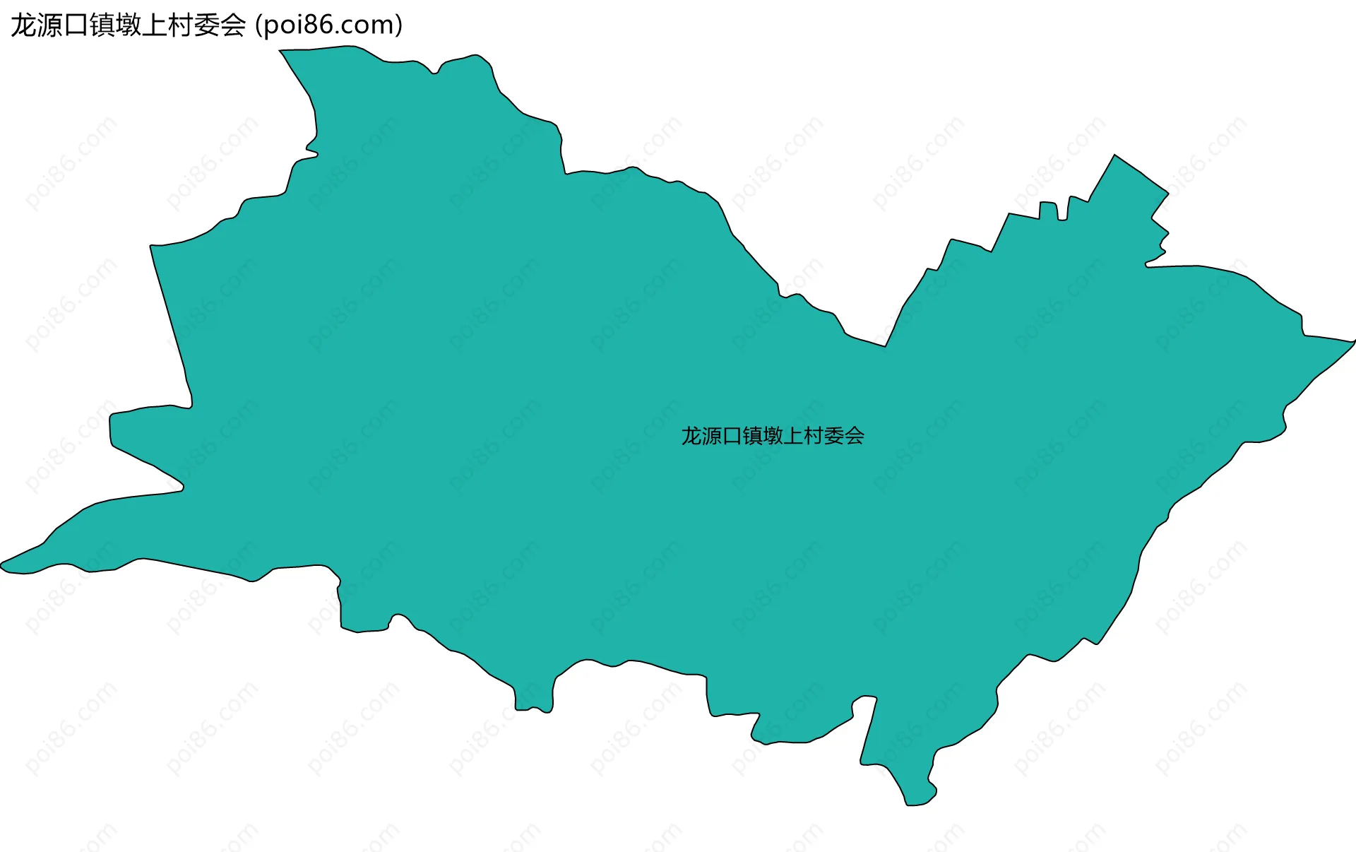 龙源口镇墩上村委会边界地图