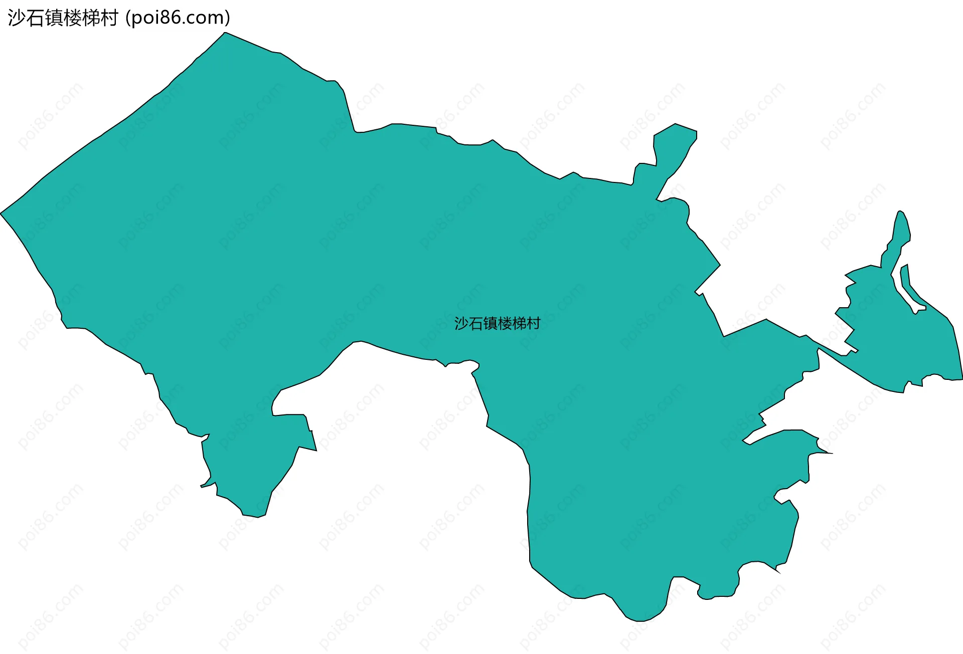 沙石镇楼梯村边界地图