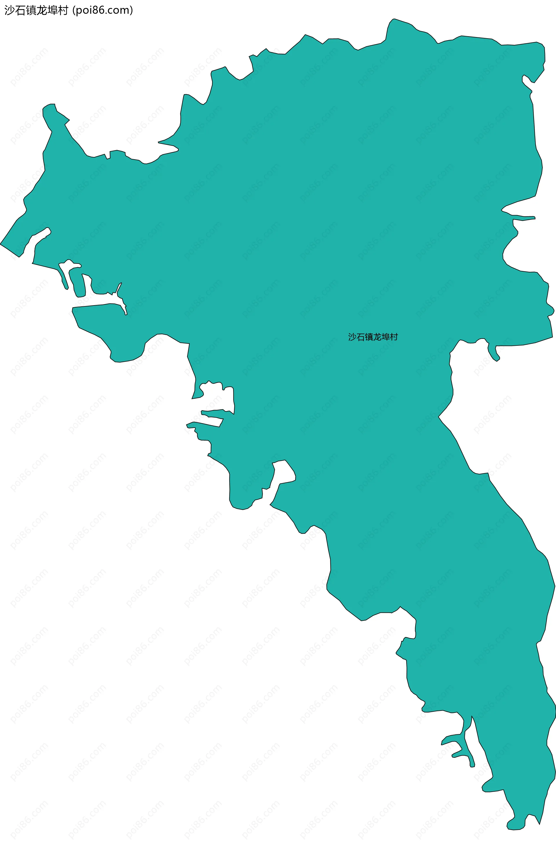 沙石镇龙埠村边界地图