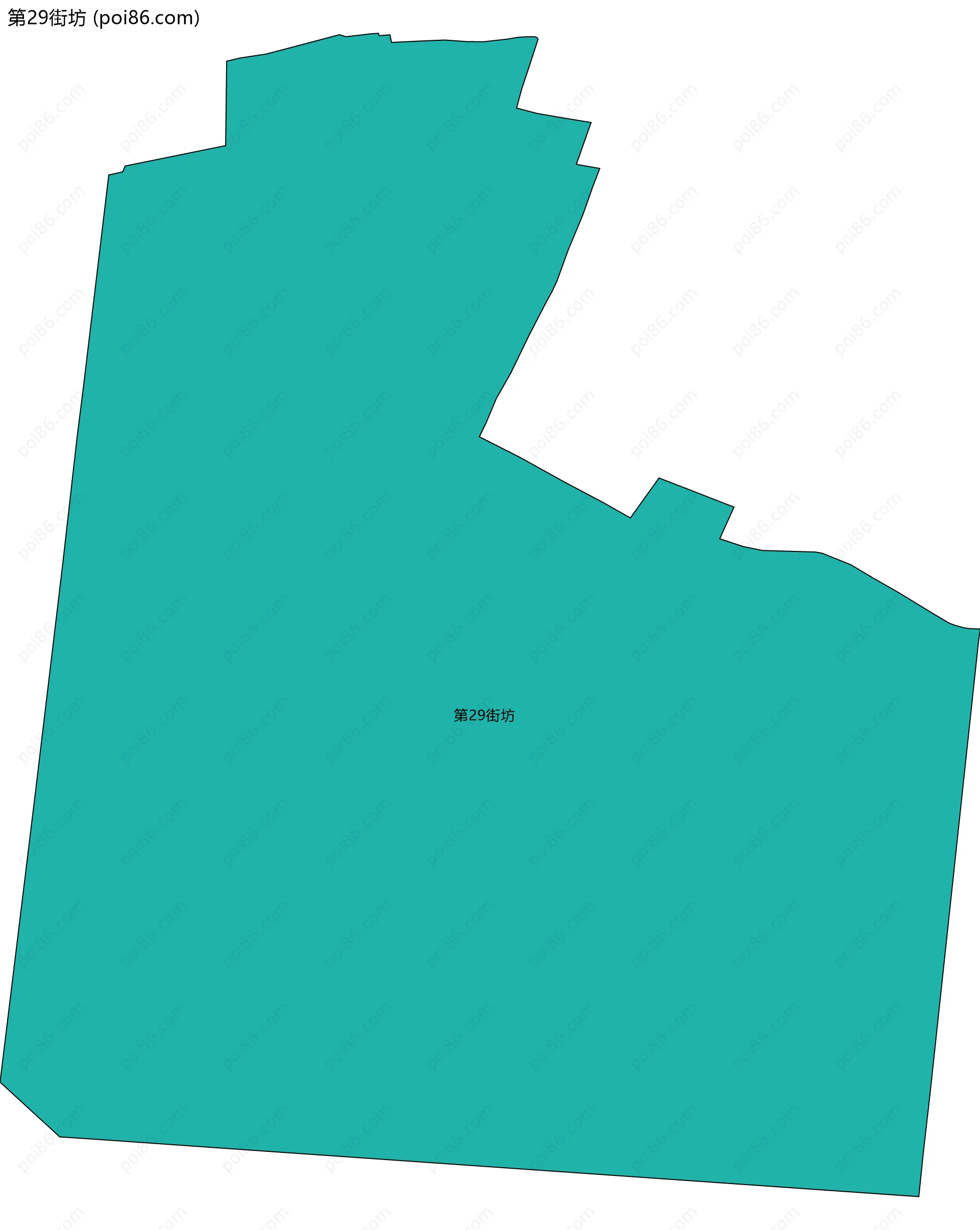 第29街坊边界地图