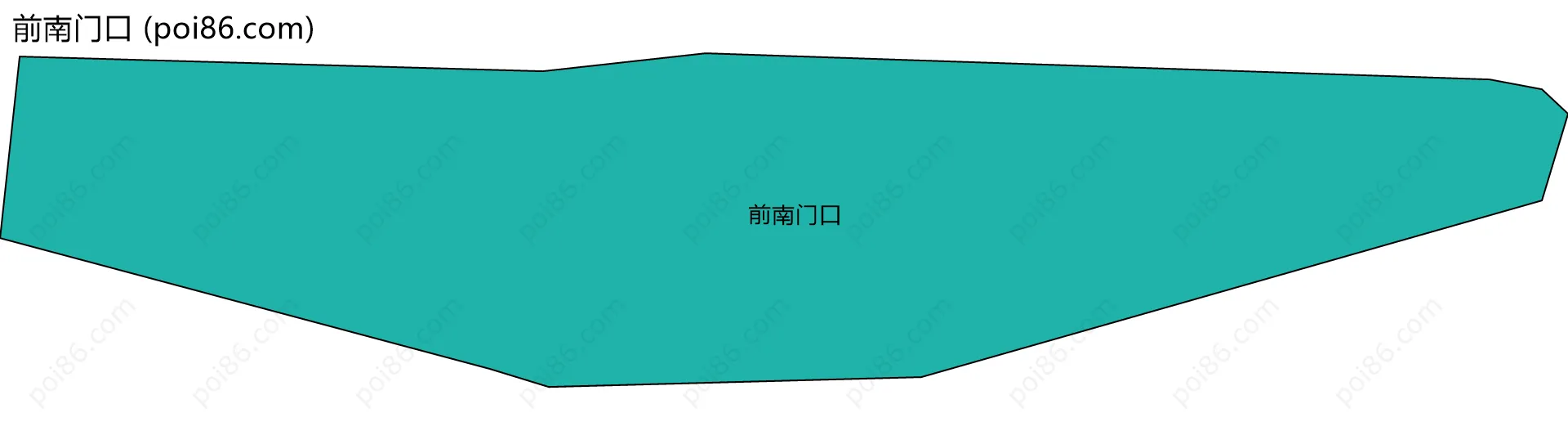 前南门口边界地图