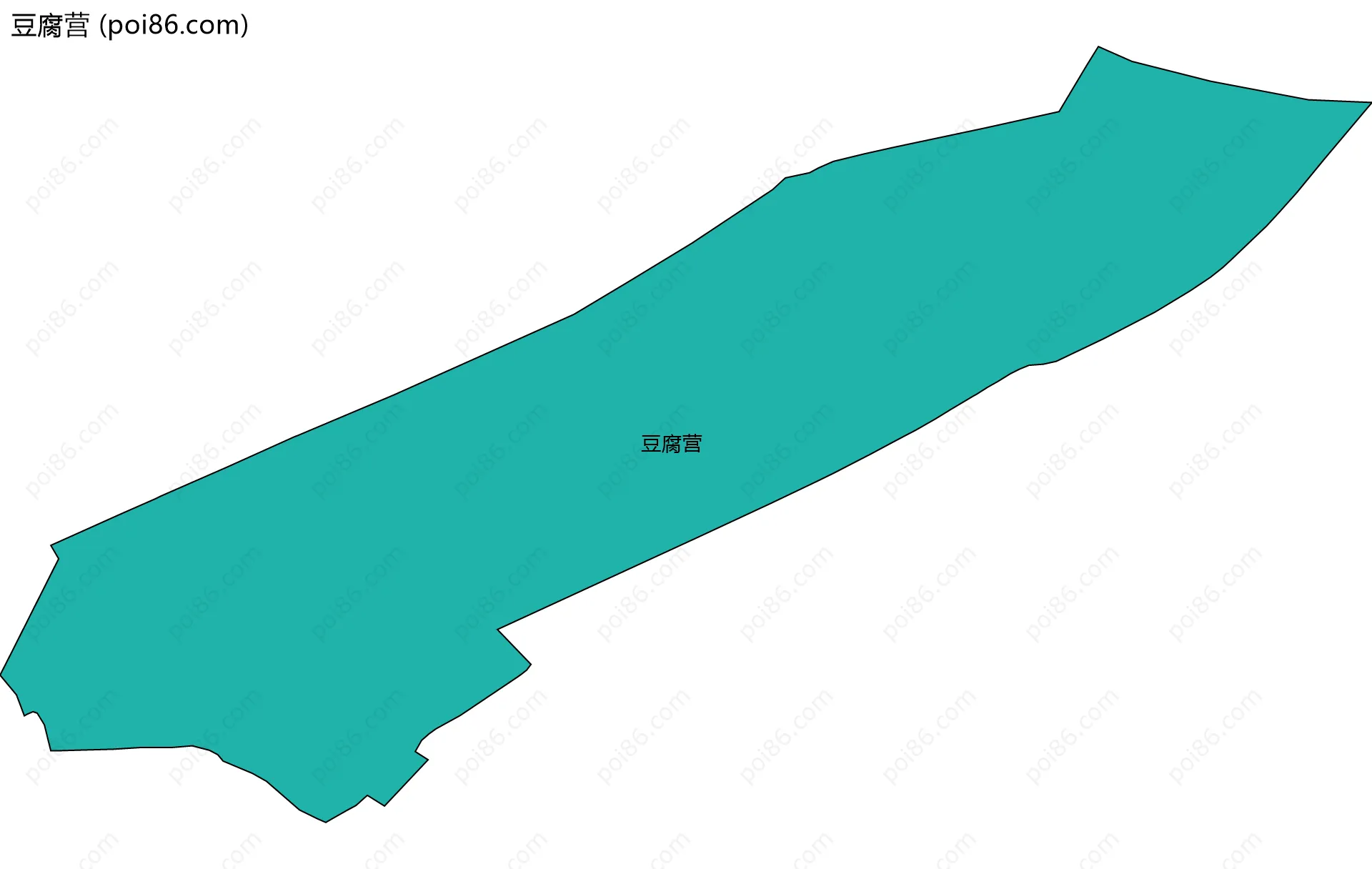 豆腐营边界地图