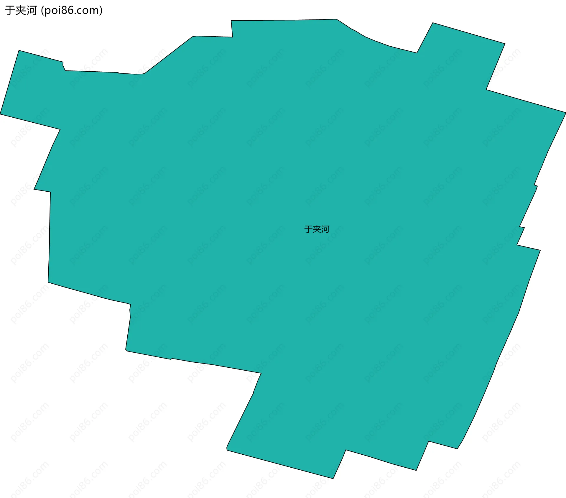 于夹河边界地图