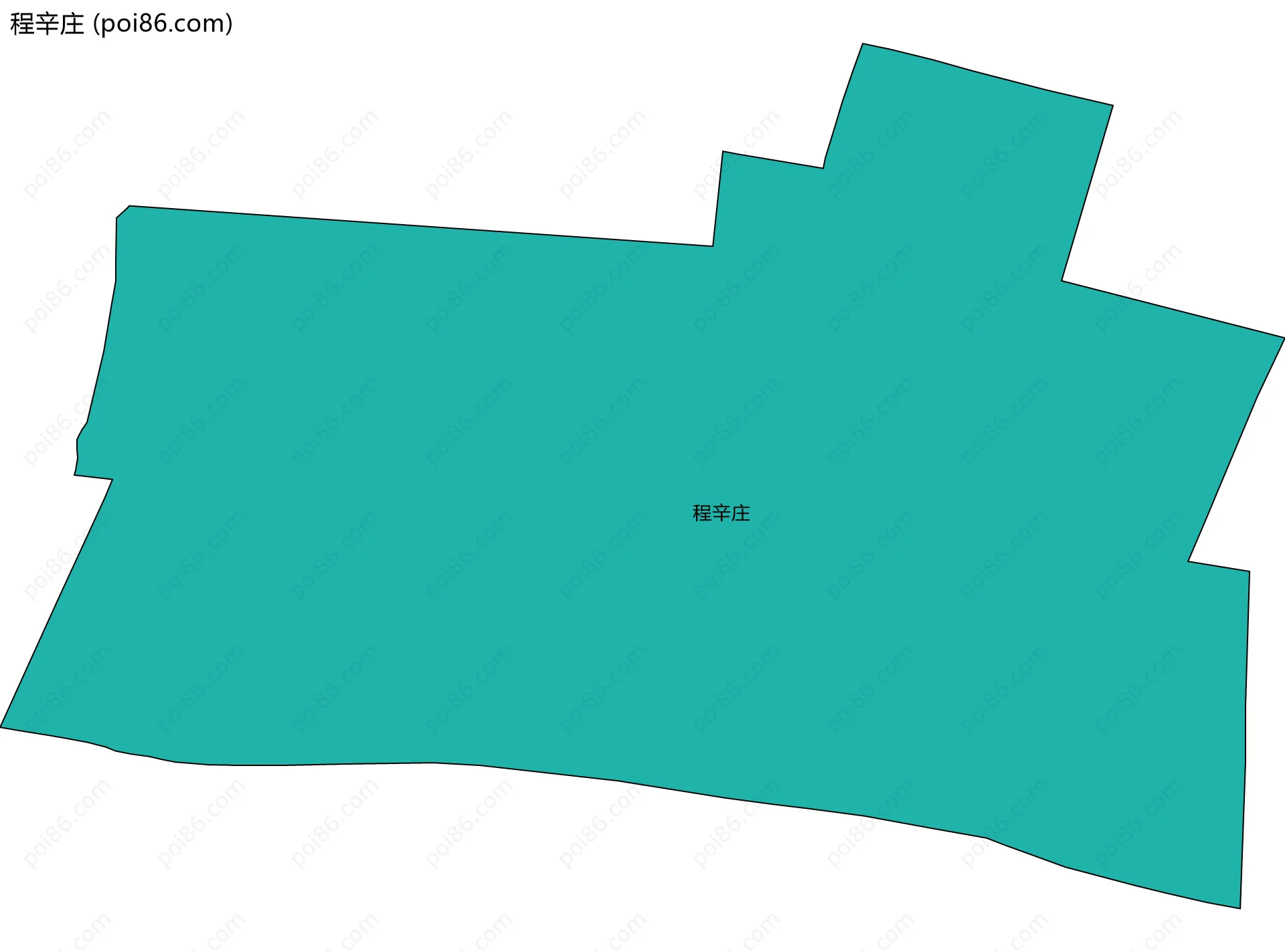 程辛庄边界地图