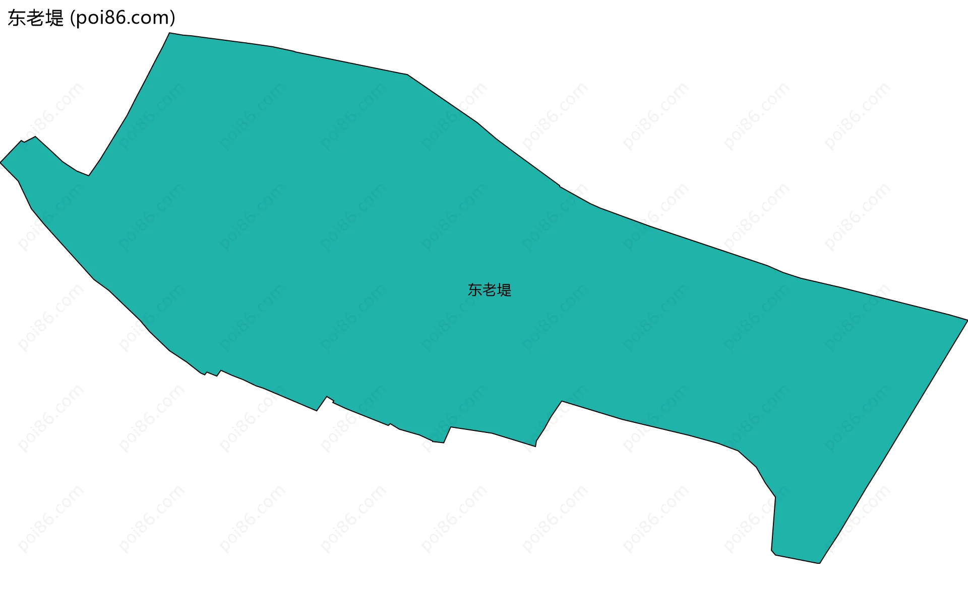 东老堤边界地图