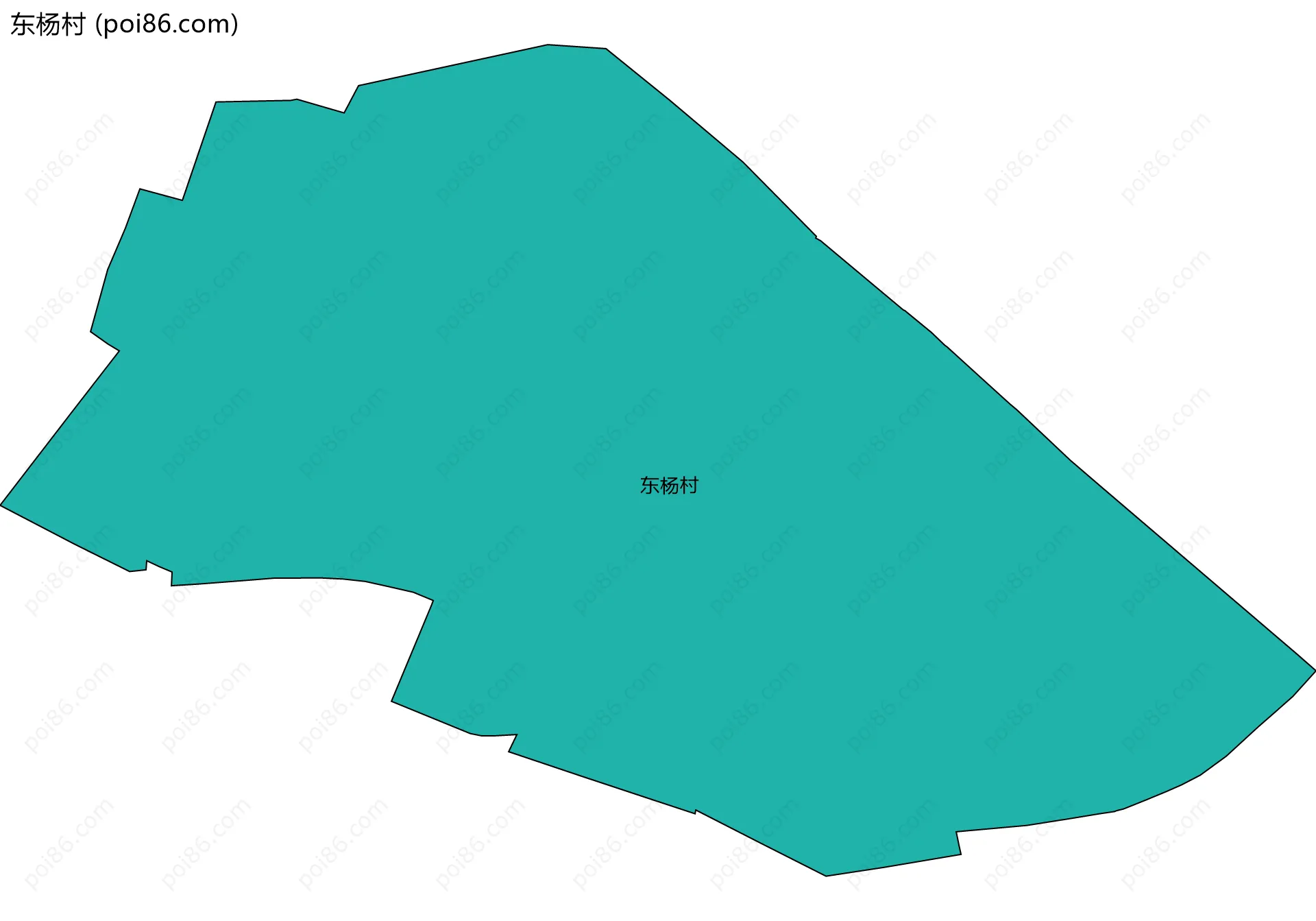 东杨村边界地图