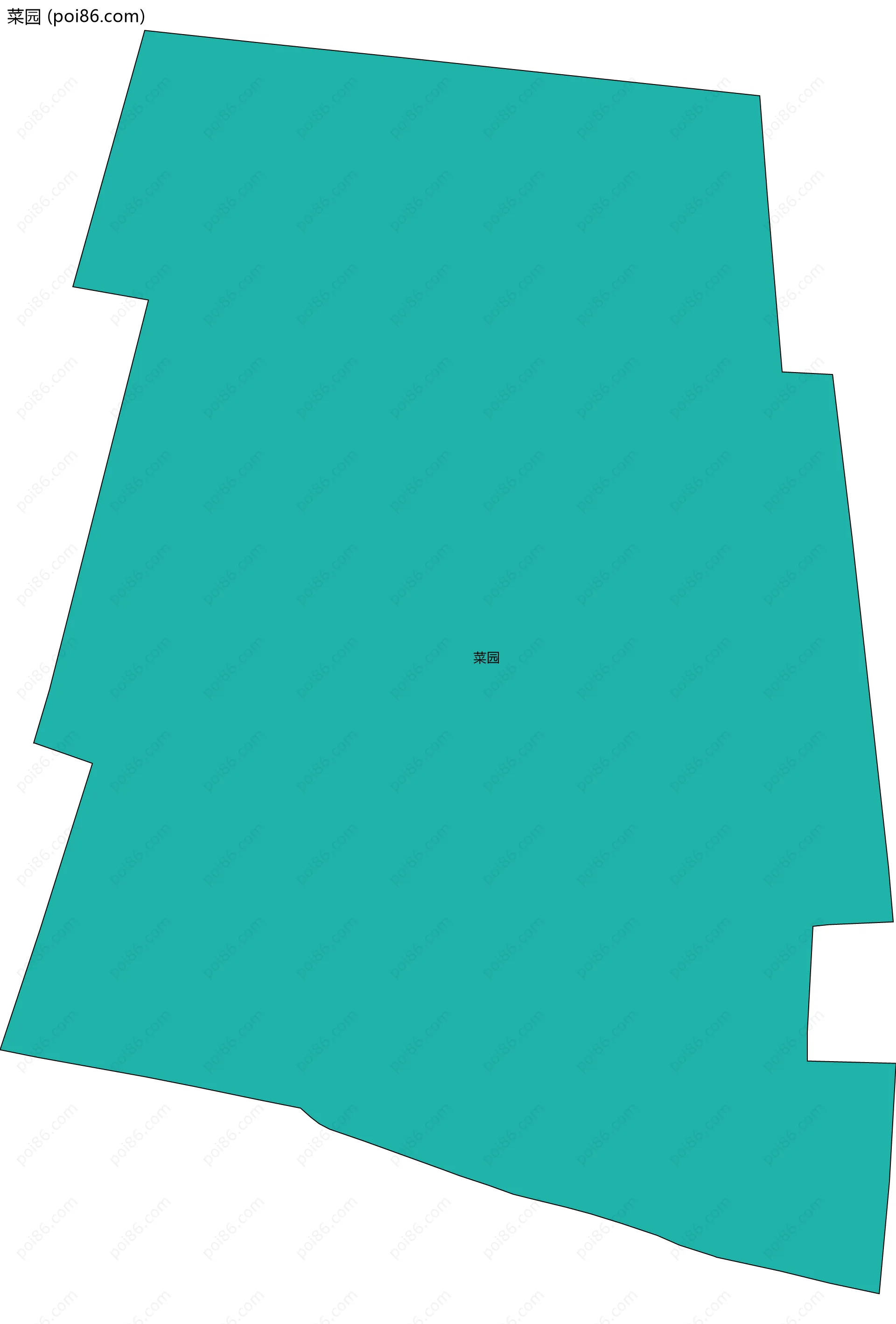 菜园边界地图