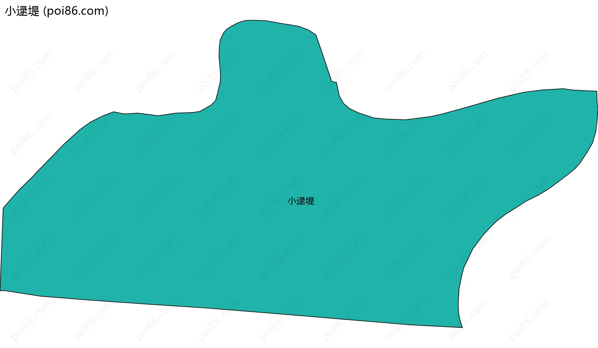 小逯堤边界地图