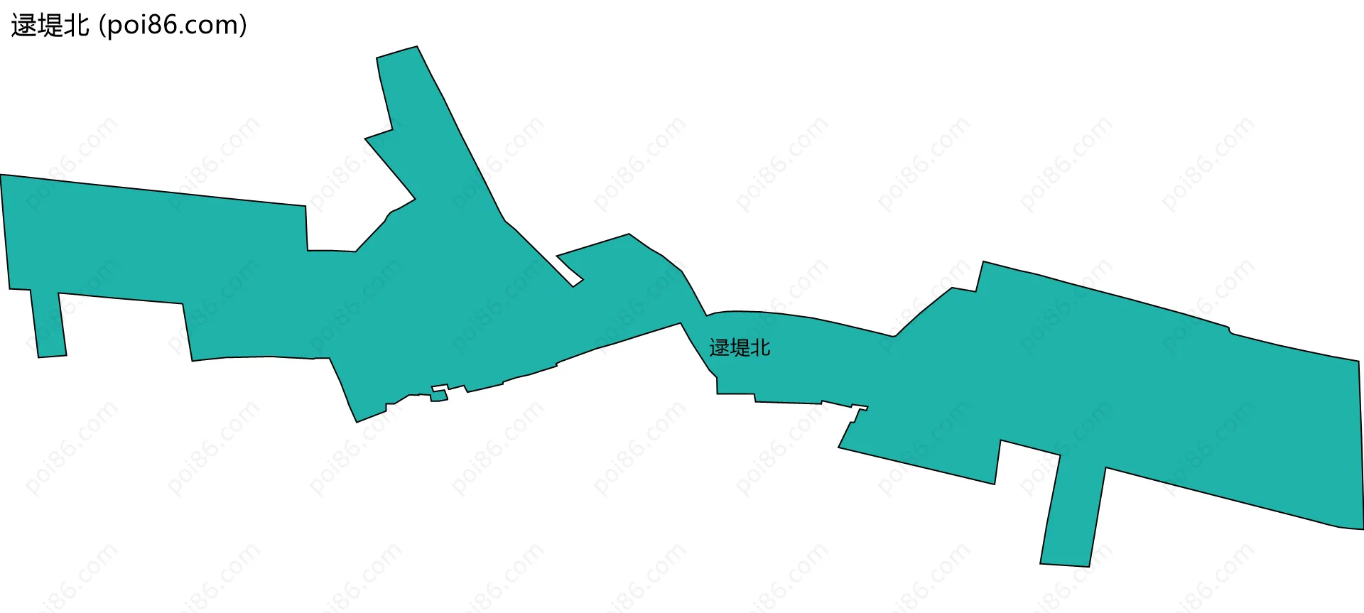 逯堤北边界地图