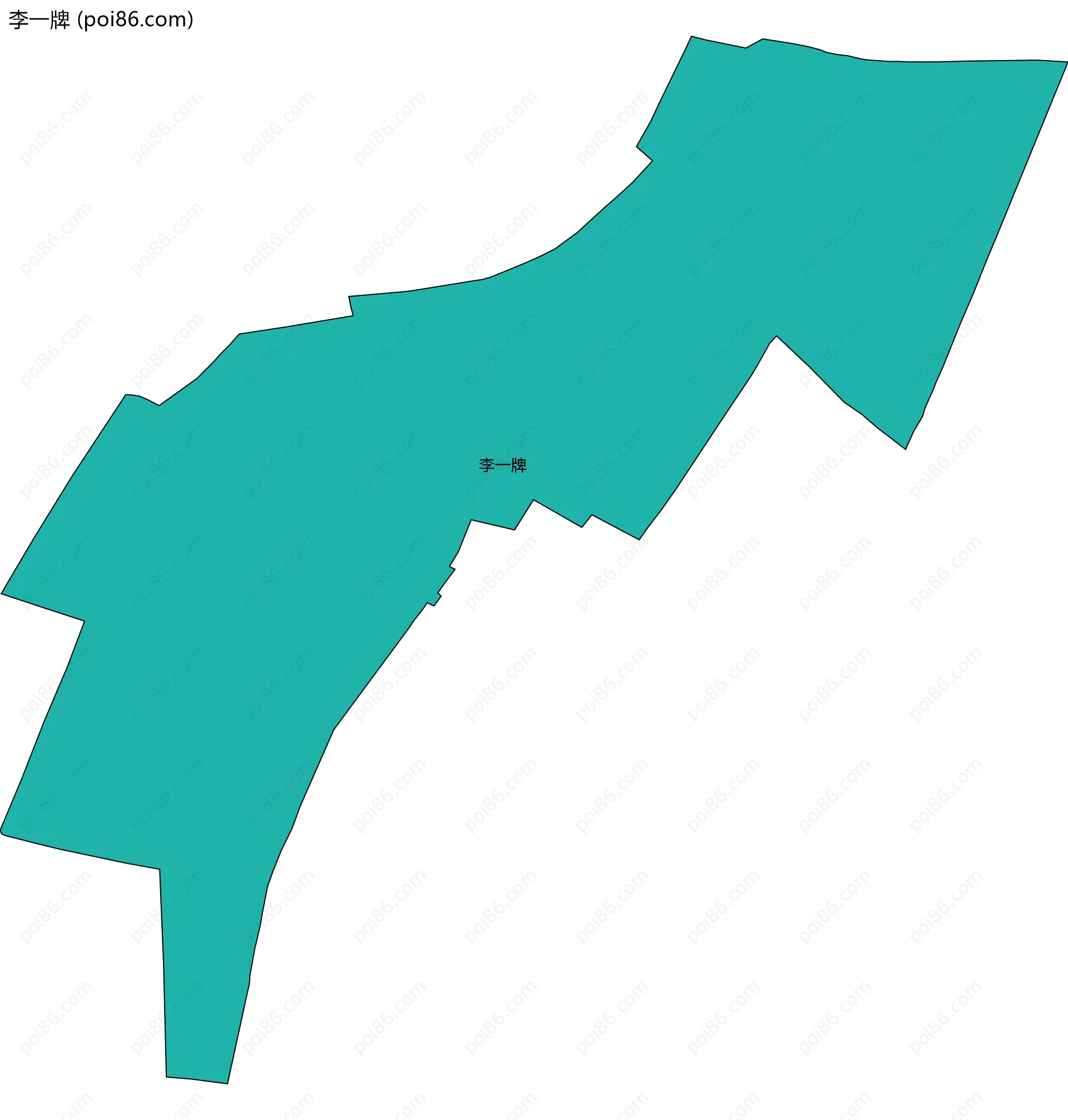 李一牌边界地图
