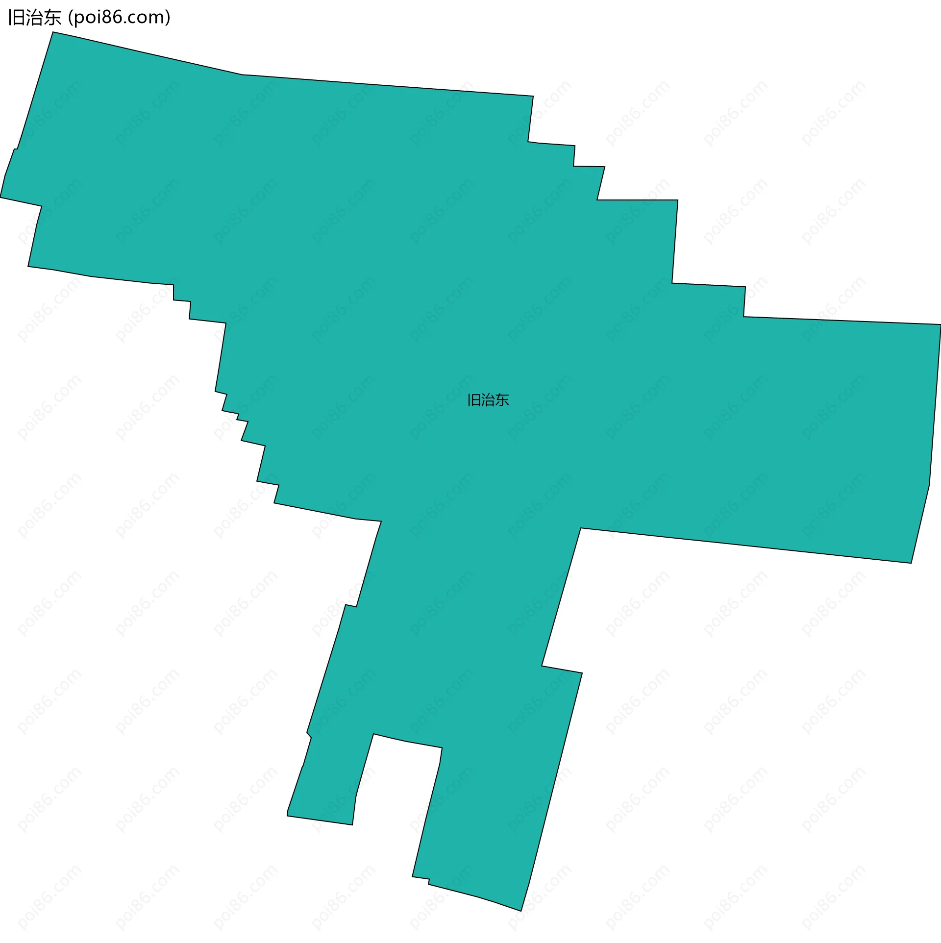 旧治东边界地图